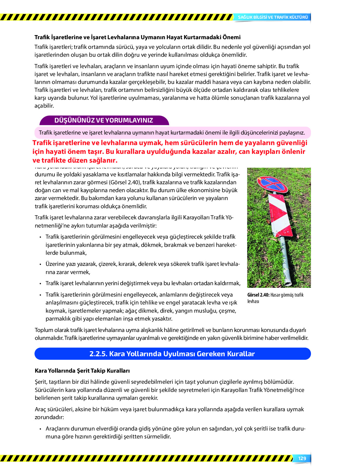 9. Sınıf Meb Yayınları Sağlık Bilgisi Ve Trafik Kültürü Ders Kitabı Sayfa 129 Cevapları 9. Sınıf Meb Yayınları Sağlık Bilgisi Ve Trafik Kültürü Ders Kitabı Sayfa 129 Cevapları