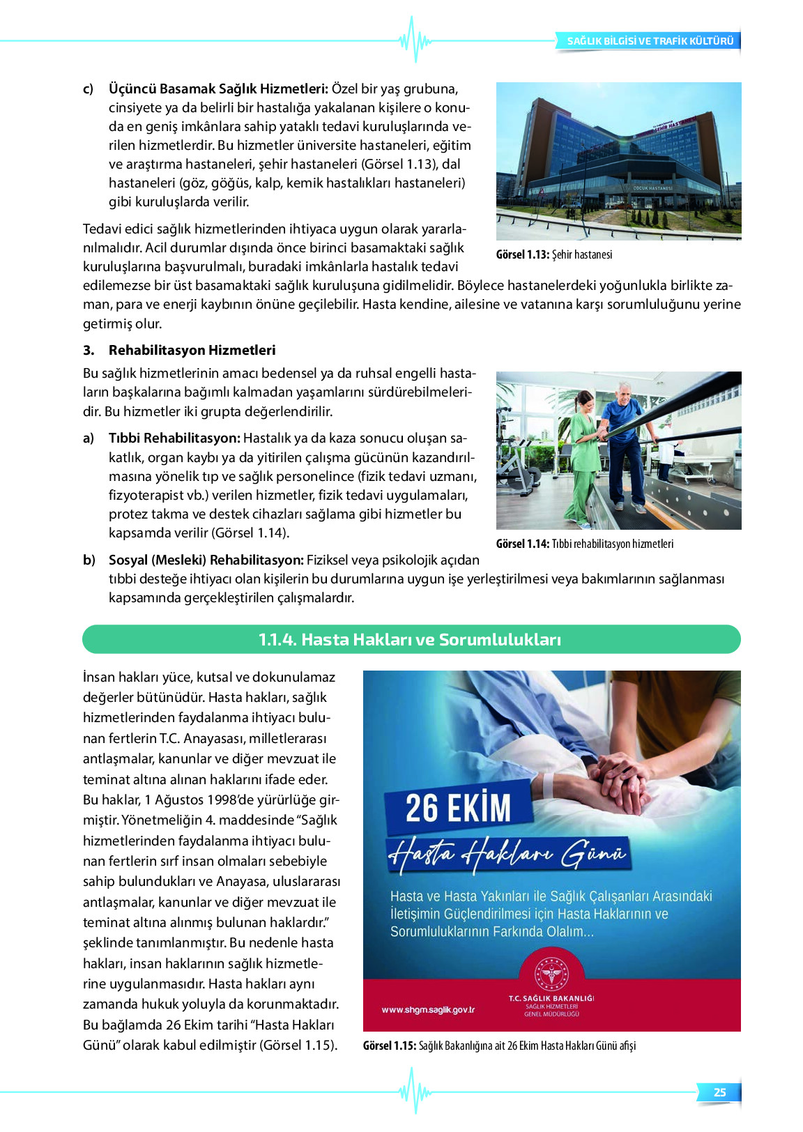9. Sınıf Meb Yayınları Sağlık Bilgisi Ve Trafik Kültürü Ders Kitabı Sayfa 25 Cevapları