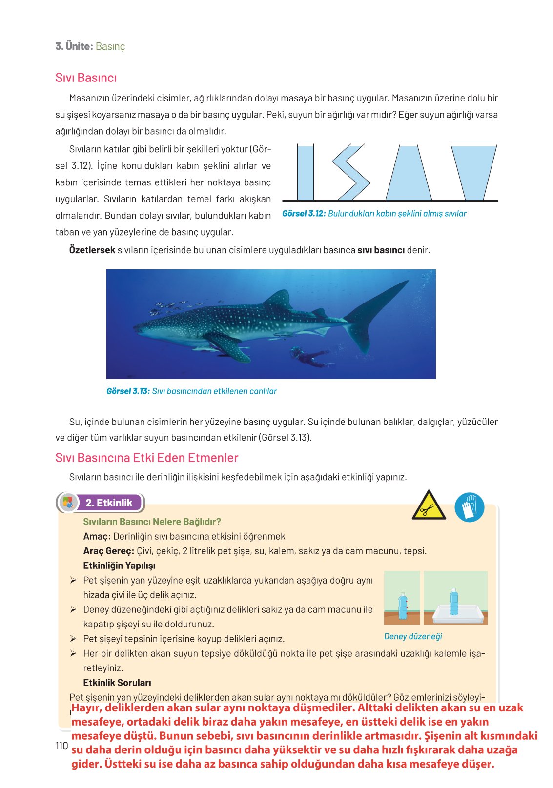 8. Sınıf Hecce Yayıncılık Fen Bilimleri Ders Kitabı Sayfa 110 Cevapları 8. Sınıf Hecce Yayıncılık Fen Bilimleri Ders Kitabı Sayfa 110 Cevapları