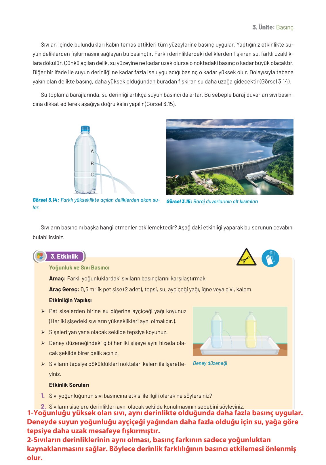 8. Sınıf Hecce Yayıncılık Fen Bilimleri Ders Kitabı Sayfa 111 Cevapları