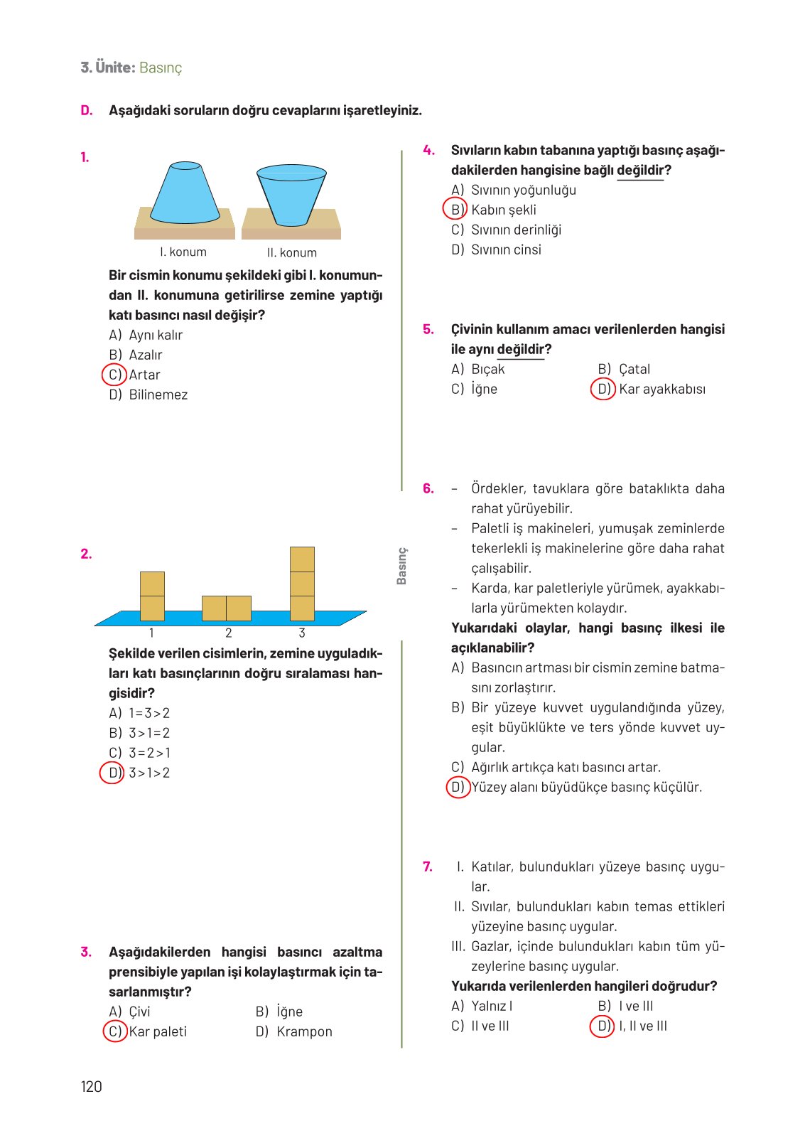 8. Sınıf Hecce Yayıncılık Fen Bilimleri Ders Kitabı Sayfa 120 Cevapları 8. Sınıf Hecce Yayıncılık Fen Bilimleri Ders Kitabı Sayfa 120 Cevapları