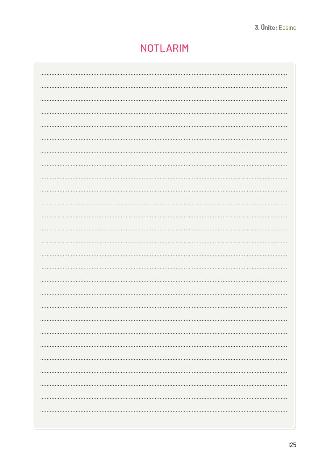 8. Sınıf Hecce Yayıncılık Fen Bilimleri Ders Kitabı Sayfa 125 Cevapları