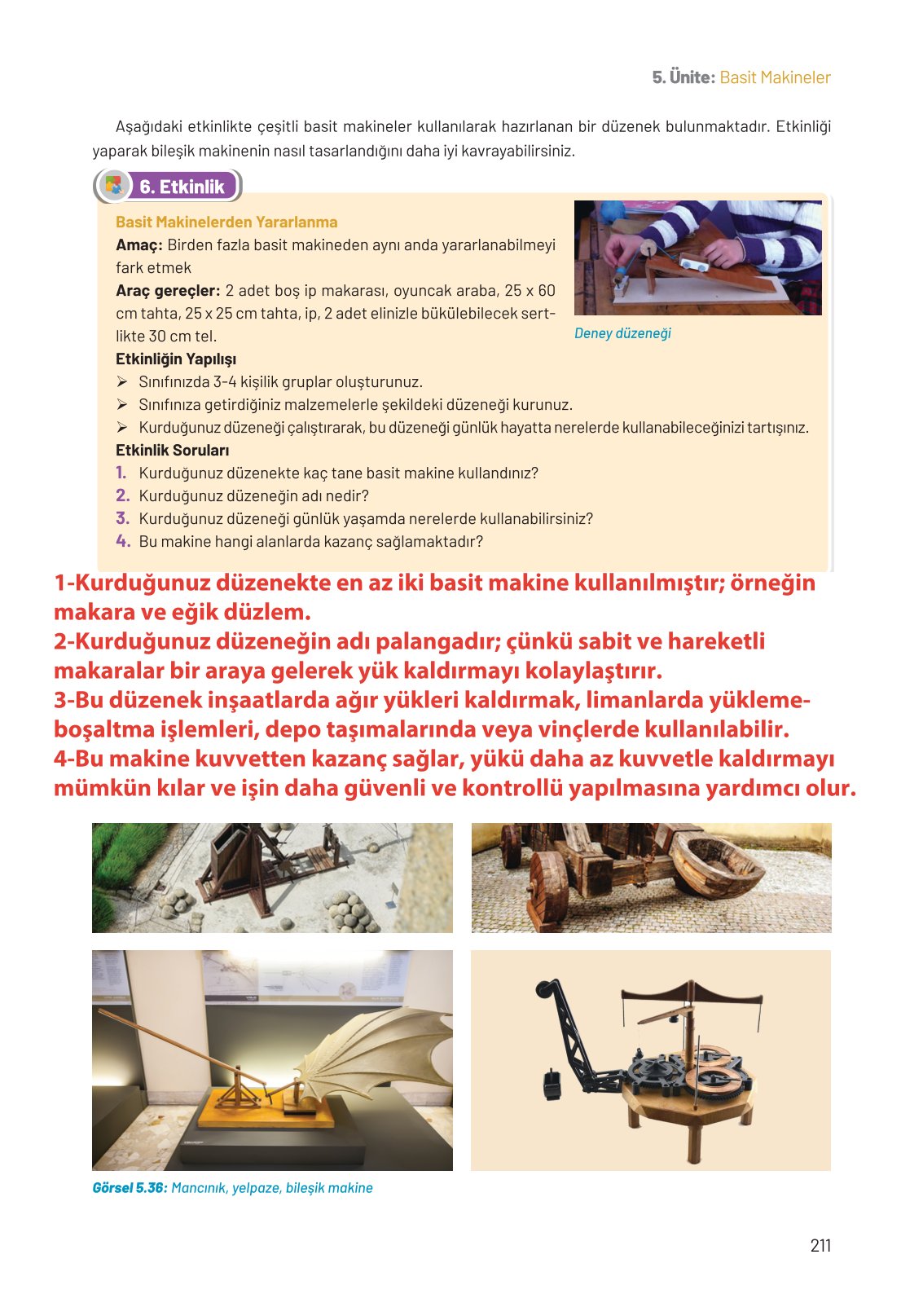 8. Sınıf Hecce Yayıncılık Fen Bilimleri Ders Kitabı Sayfa 211 Cevapları