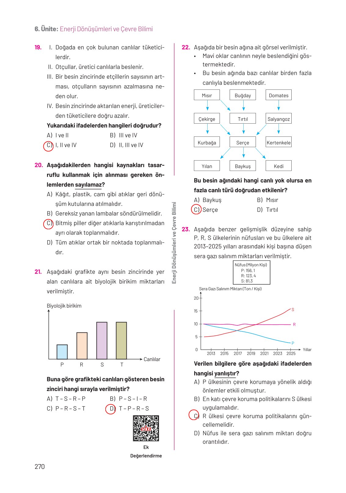 8. Sınıf Hecce Yayıncılık Fen Bilimleri Ders Kitabı Sayfa 270 Cevapları