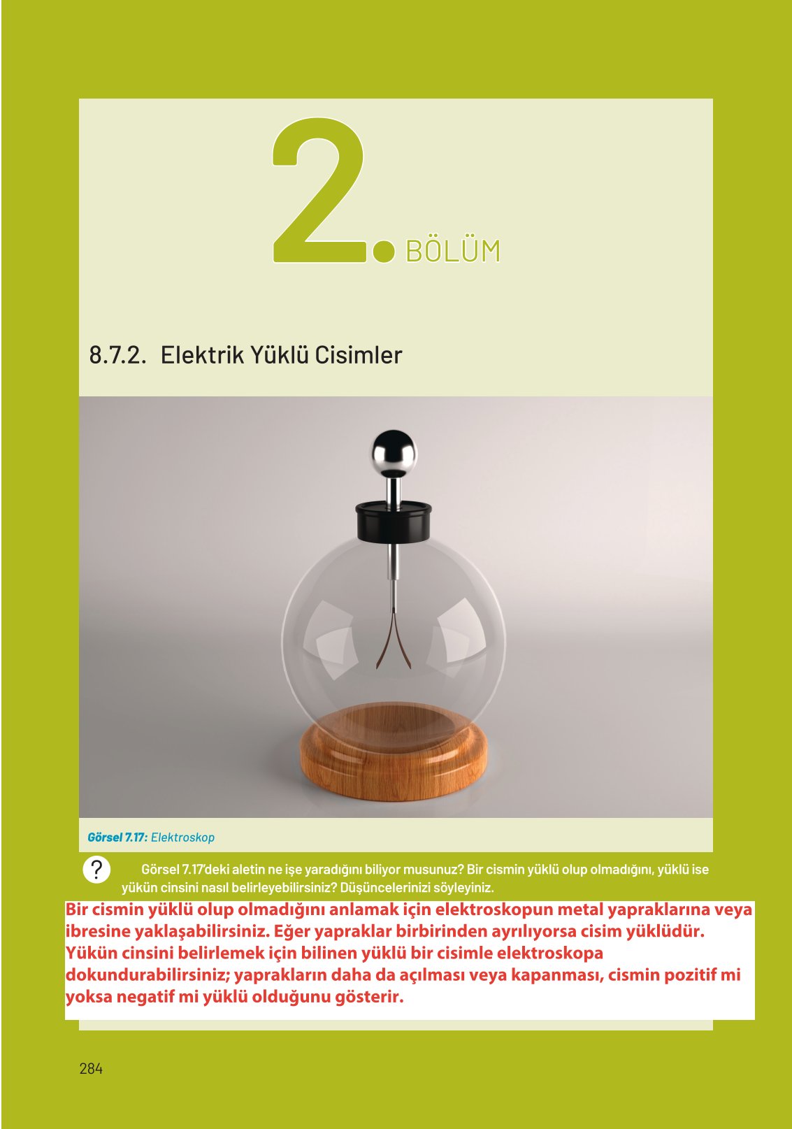 8. Sınıf Hecce Yayıncılık Fen Bilimleri Ders Kitabı Sayfa 284 Cevapları 8. Sınıf Hecce Yayıncılık Fen Bilimleri Ders Kitabı Sayfa 284 Cevapları