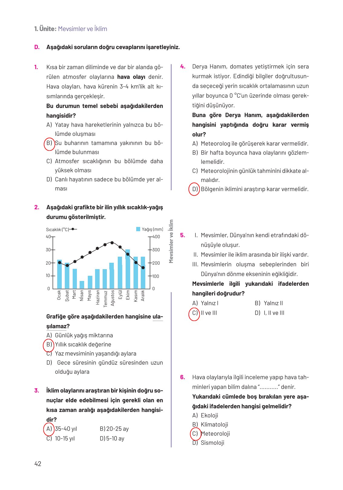 8. Sınıf Hecce Yayıncılık Fen Bilimleri Ders Kitabı Sayfa 42 Cevapları 8. Sınıf Hecce Yayıncılık Fen Bilimleri Ders Kitabı Sayfa 42 Cevapları