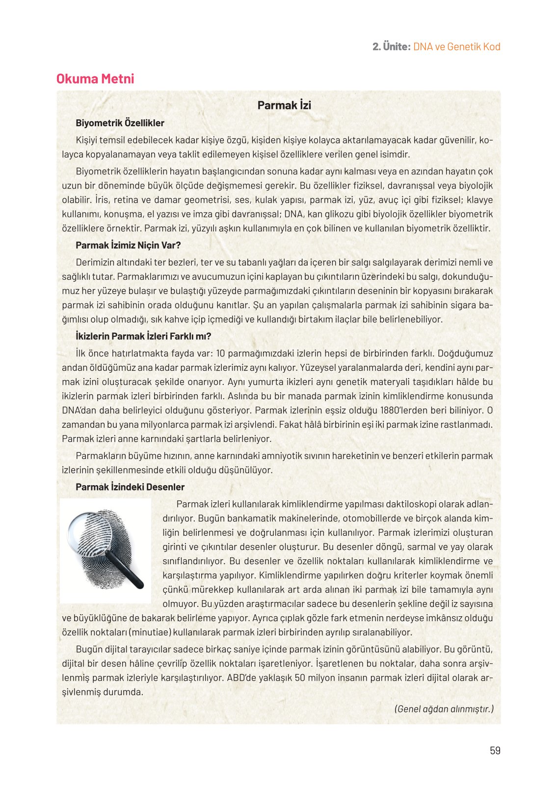 8. Sınıf Hecce Yayıncılık Fen Bilimleri Ders Kitabı Sayfa 59 Cevapları