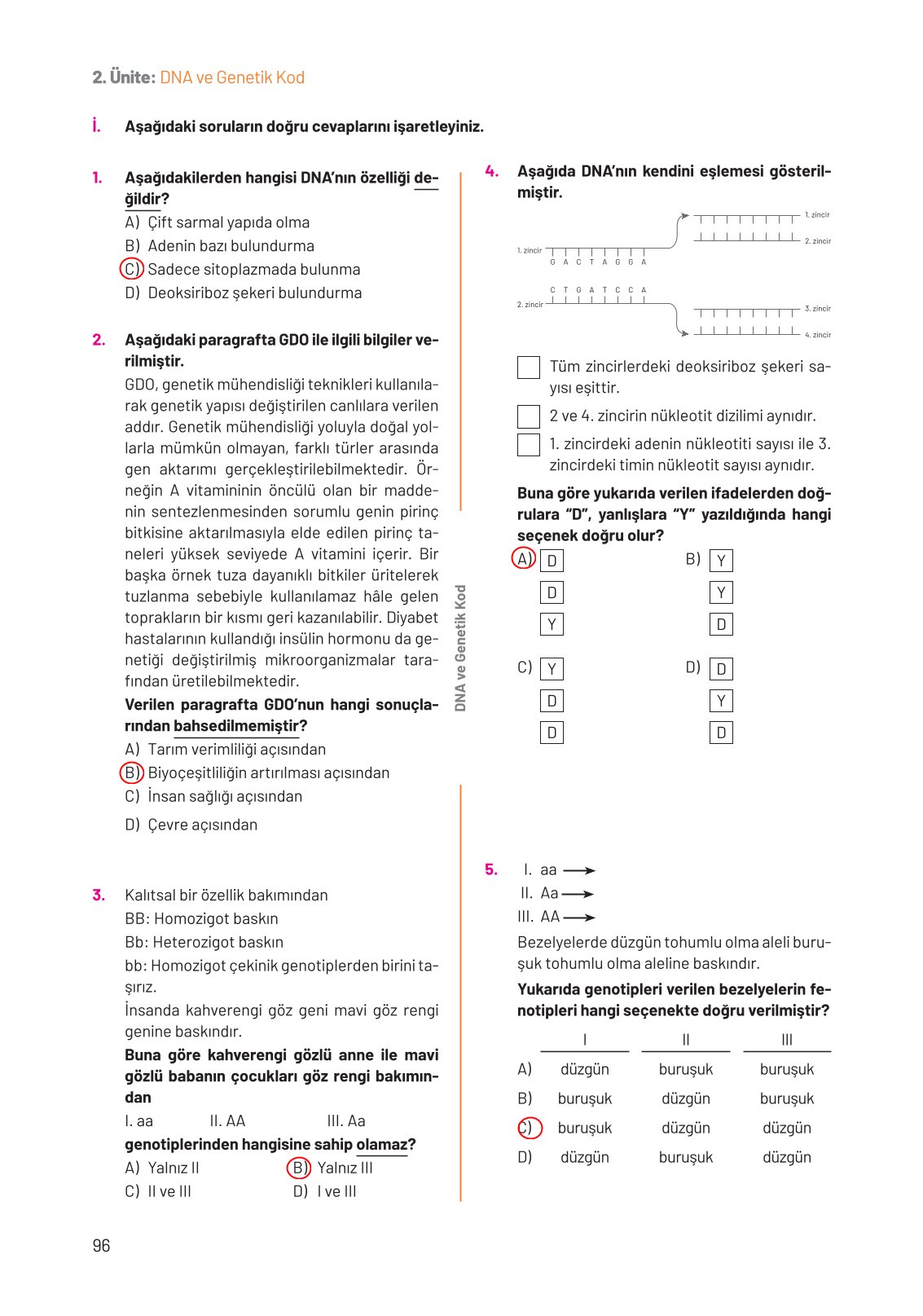 8. Sınıf Hecce Yayıncılık Fen Bilimleri Ders Kitabı Sayfa 96 Cevapları 8. Sınıf Hecce Yayıncılık Fen Bilimleri Ders Kitabı Sayfa 96 Cevapları
