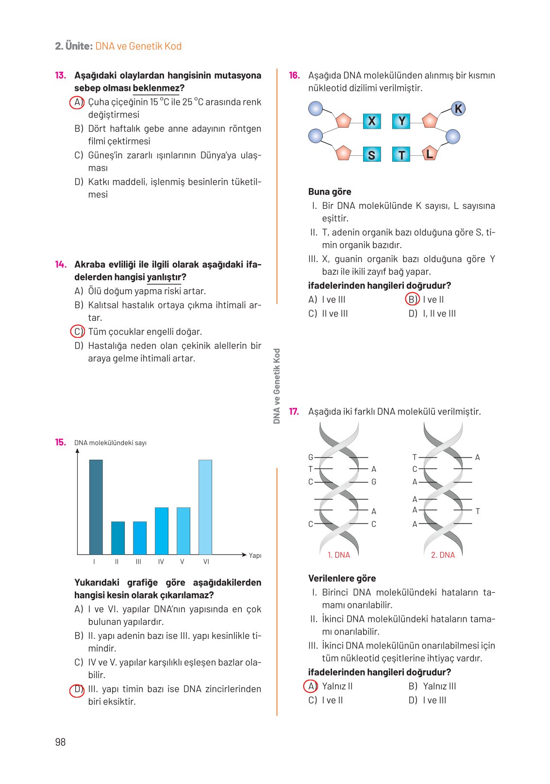 8. Sınıf Hecce Yayıncılık Fen Bilimleri Ders Kitabı Sayfa 98 Cevapları 8. Sınıf Hecce Yayıncılık Fen Bilimleri Ders Kitabı Sayfa 98 Cevapları