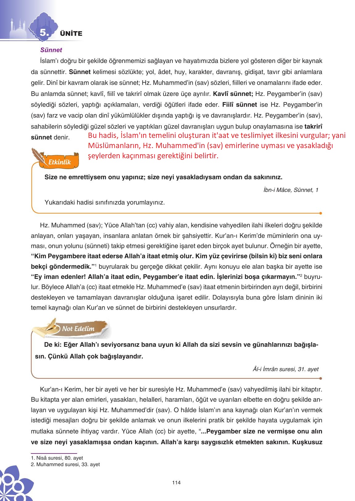 8. Sınıf Sdr İpekyolu Yayıncılık Din Kültürü Ve Ahlak Bilgisi Ders Kitabı Sayfa 115 Cevapları 8. Sınıf Sdr İpekyolu Yayıncılık Din Kültürü Ve Ahlak Bilgisi Ders Kitabı Sayfa 115 Cevapları