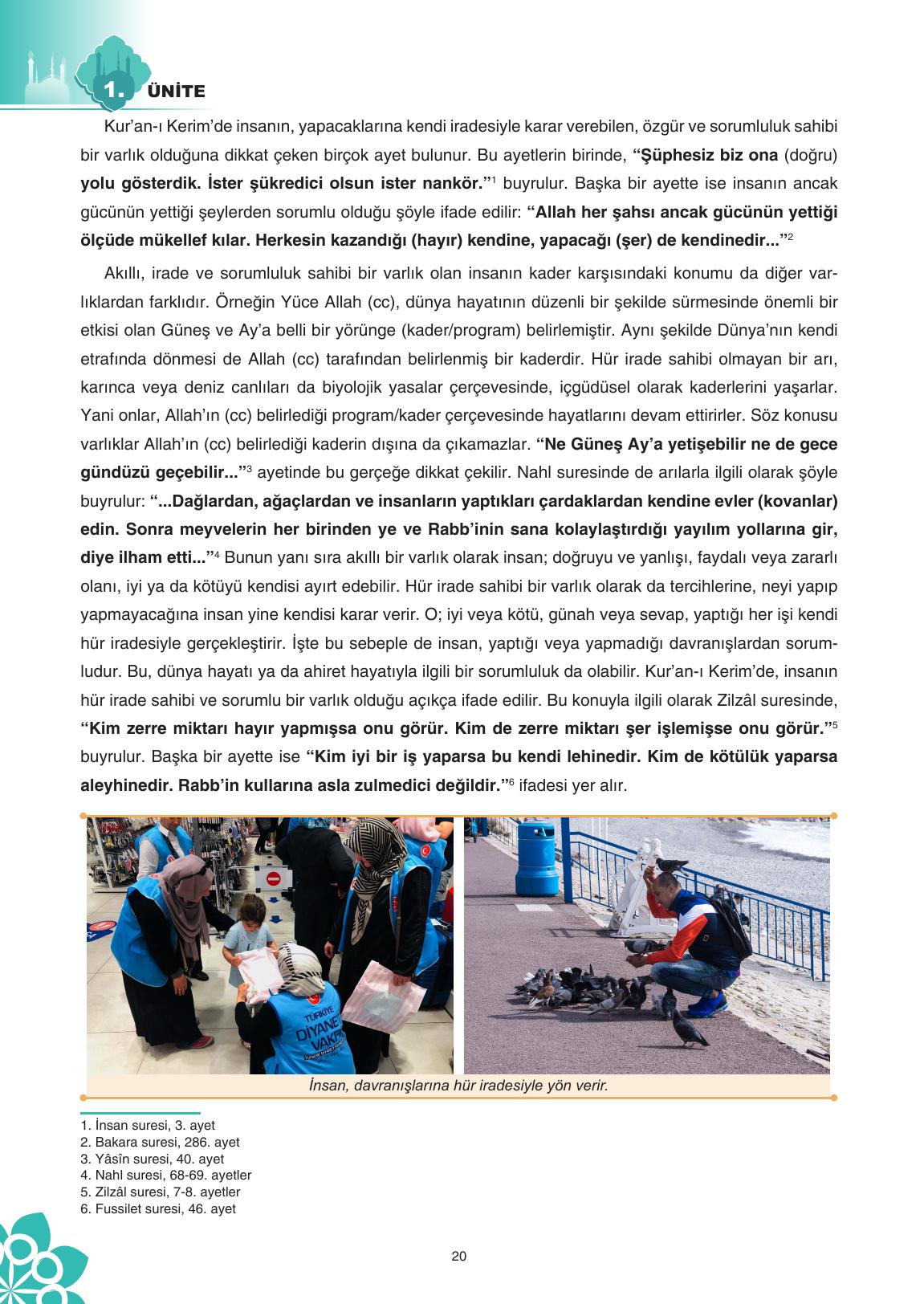 8. Sınıf Sdr İpekyolu Yayıncılık Din Kültürü Ve Ahlak Bilgisi Ders Kitabı Sayfa 21 Cevapları