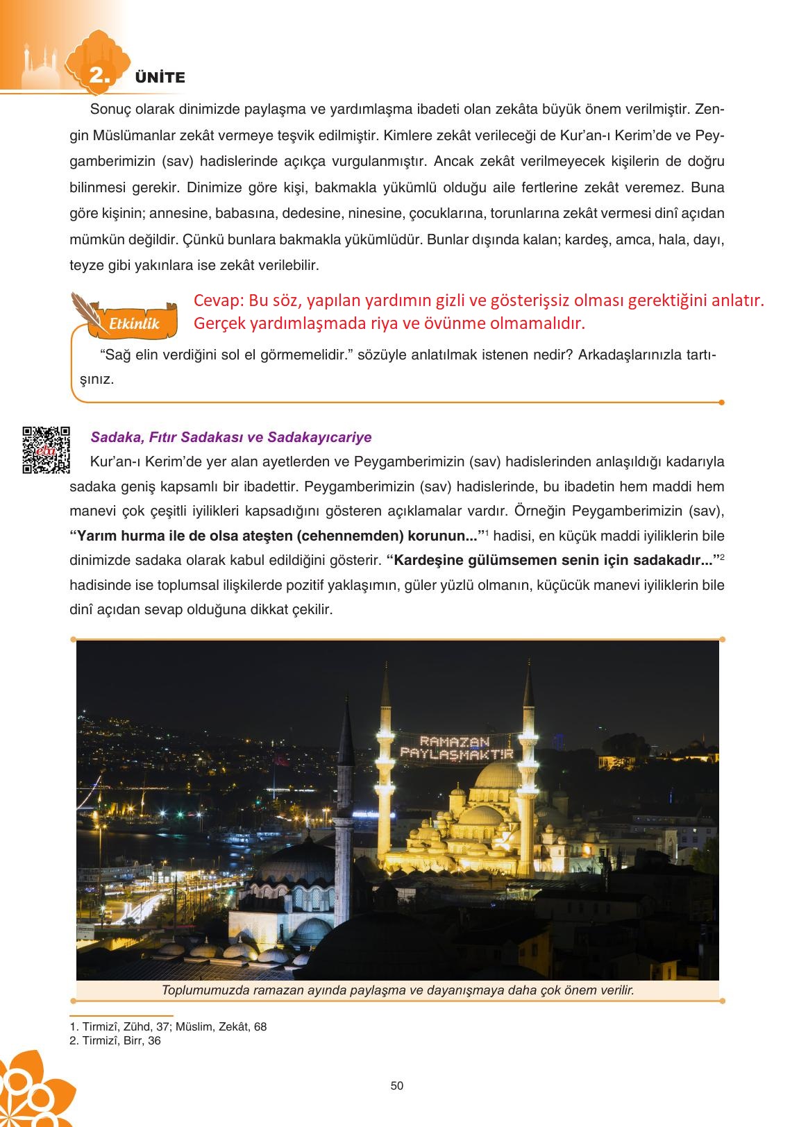 8. Sınıf Sdr İpekyolu Yayıncılık Din Kültürü Ve Ahlak Bilgisi Ders Kitabı Sayfa 51 Cevapları 8. Sınıf Sdr İpekyolu Yayıncılık Din Kültürü Ve Ahlak Bilgisi Ders Kitabı Sayfa 51 Cevapları