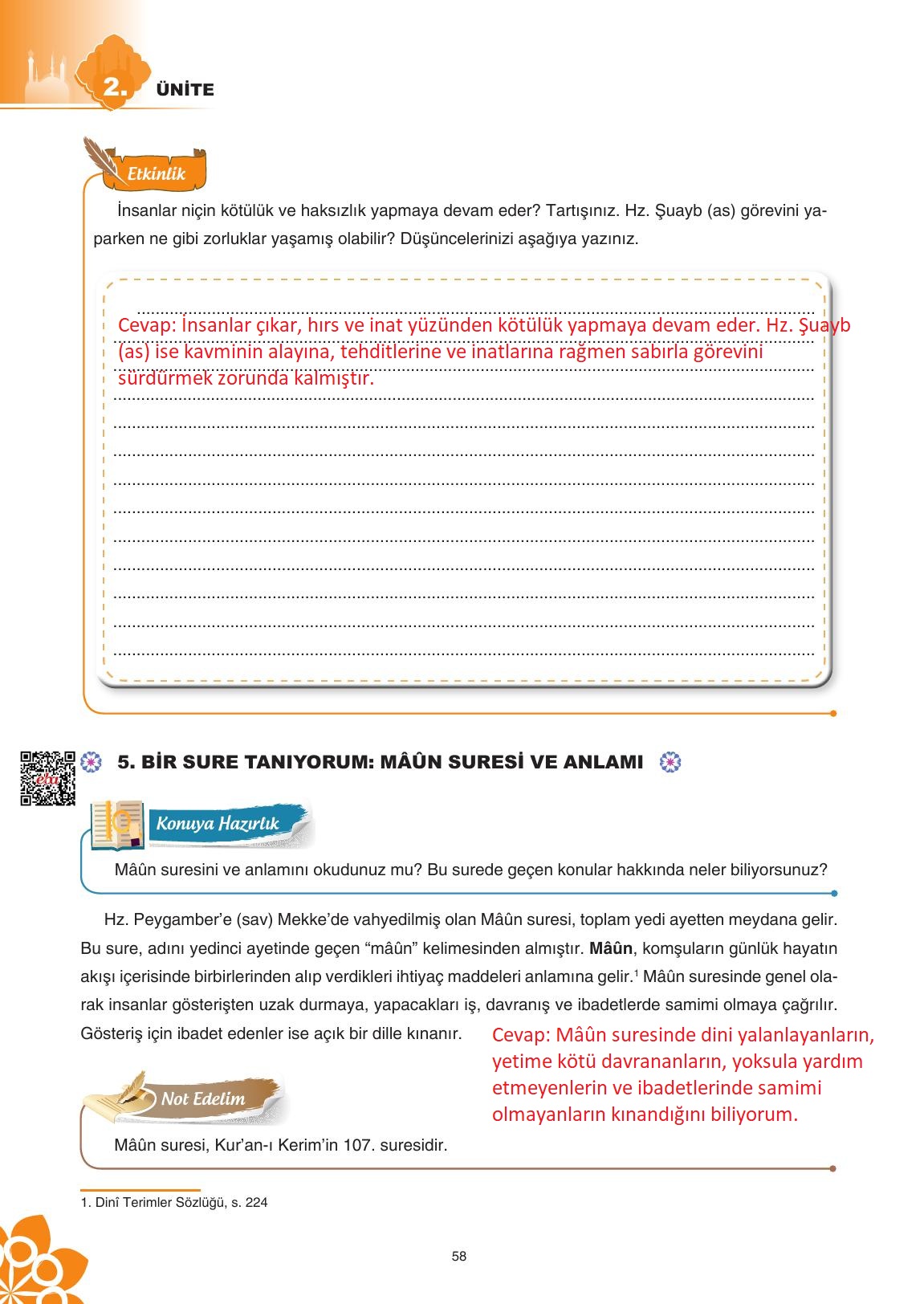 8. Sınıf Sdr İpekyolu Yayıncılık Din Kültürü Ve Ahlak Bilgisi Ders Kitabı Sayfa 59 Cevapları 8. Sınıf Sdr İpekyolu Yayıncılık Din Kültürü Ve Ahlak Bilgisi Ders Kitabı Sayfa 59 Cevapları