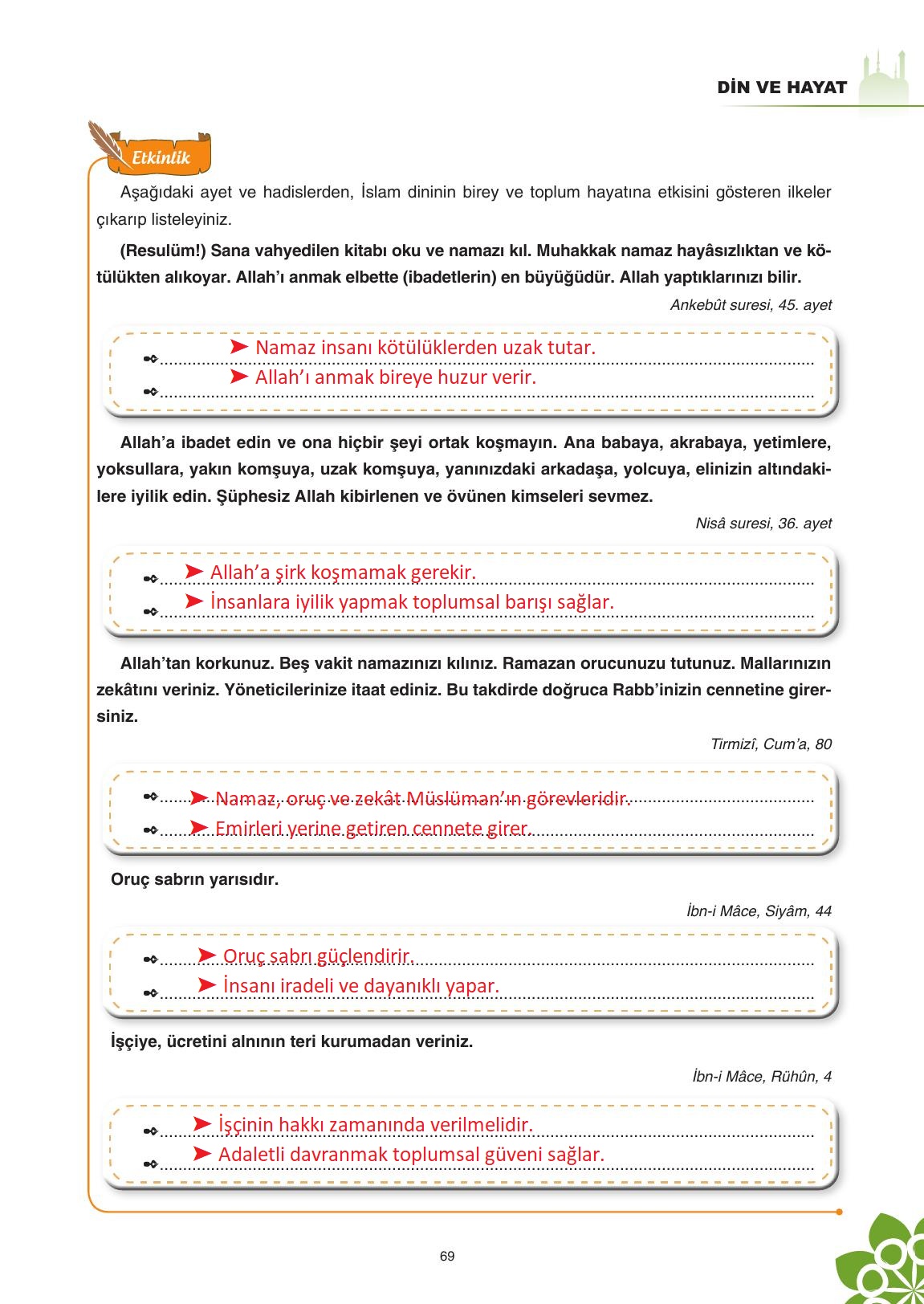 8. Sınıf Sdr İpekyolu Yayıncılık Din Kültürü Ve Ahlak Bilgisi Ders Kitabı Sayfa 70 Cevapları 8. Sınıf Sdr İpekyolu Yayıncılık Din Kültürü Ve Ahlak Bilgisi Ders Kitabı Sayfa 70 Cevapları