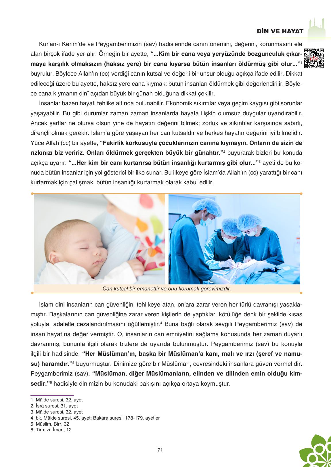 8. Sınıf Sdr İpekyolu Yayıncılık Din Kültürü Ve Ahlak Bilgisi Ders Kitabı Sayfa 72 Cevapları