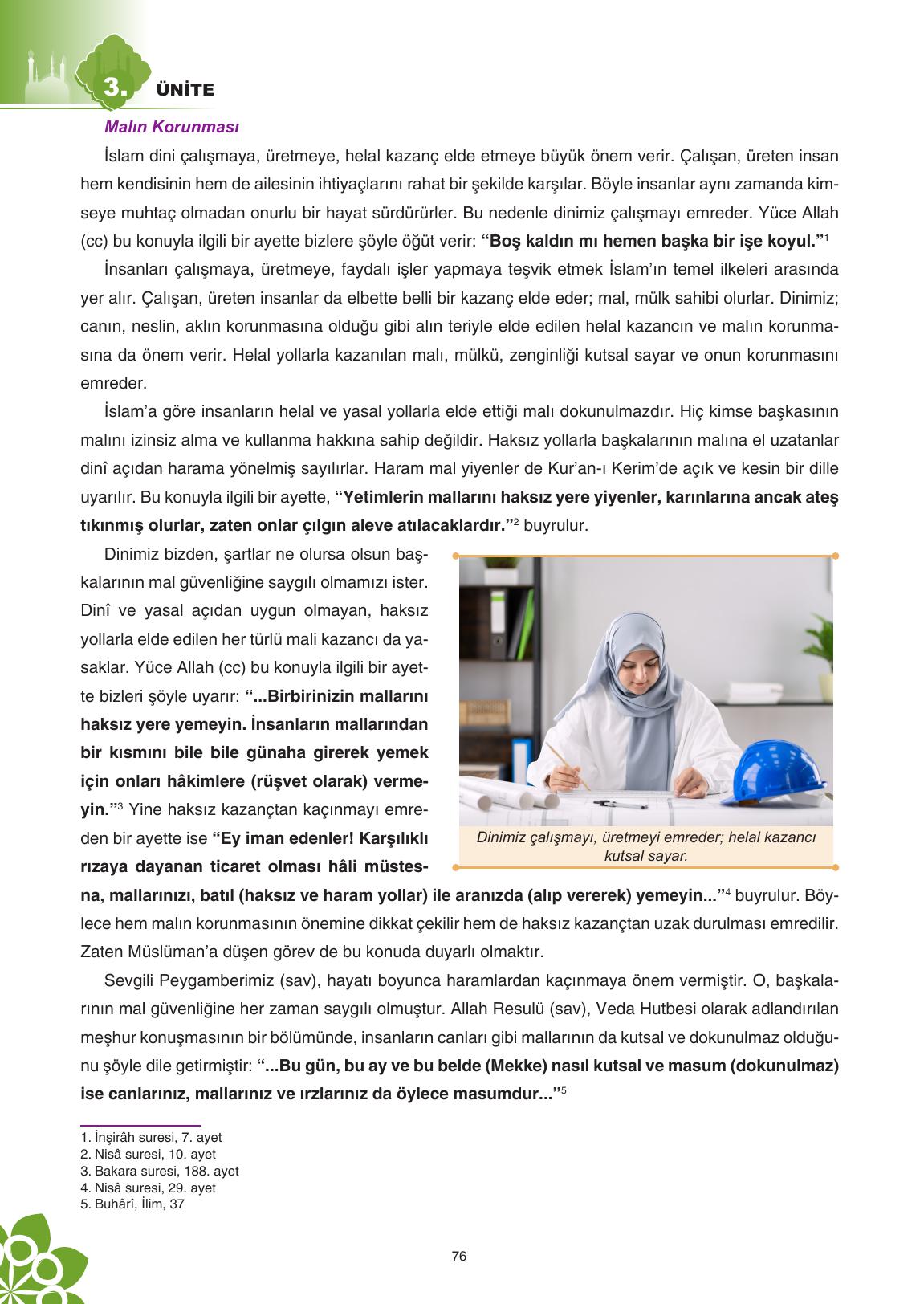 8. Sınıf Sdr İpekyolu Yayıncılık Din Kültürü Ve Ahlak Bilgisi Ders Kitabı Sayfa 77 Cevapları