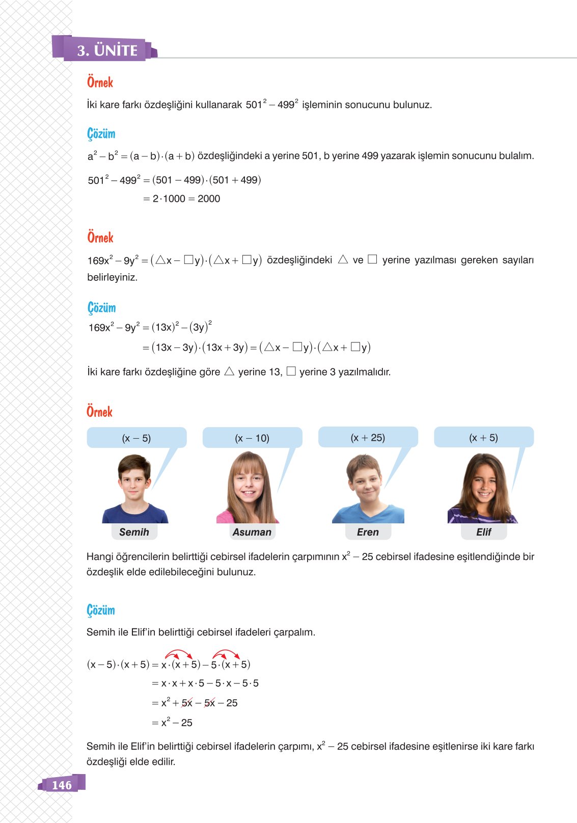 8. Sınıf Sonuç Yayınları Matematik Ders Kitabı Sayfa 146 Cevapları 8. Sınıf Sonuç Yayınları Matematik Ders Kitabı Sayfa 146 Cevapları