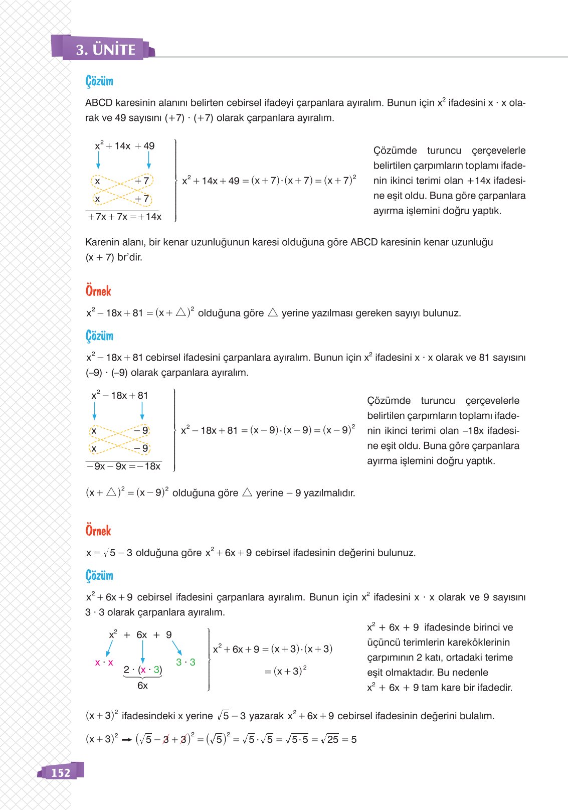 8. Sınıf Sonuç Yayınları Matematik Ders Kitabı Sayfa 152 Cevapları