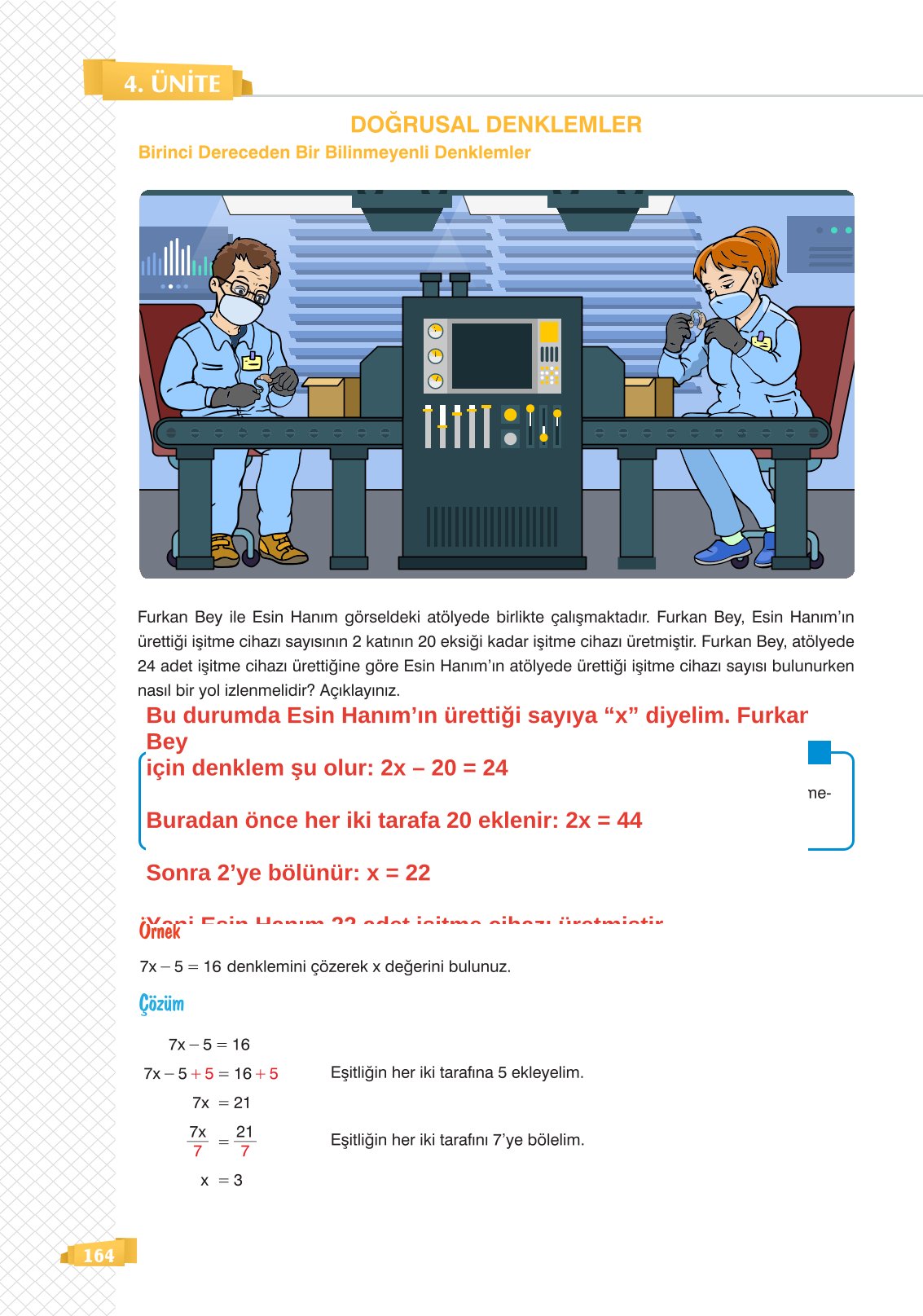 8. Sınıf Sonuç Yayınları Matematik Ders Kitabı Sayfa 164 Cevapları