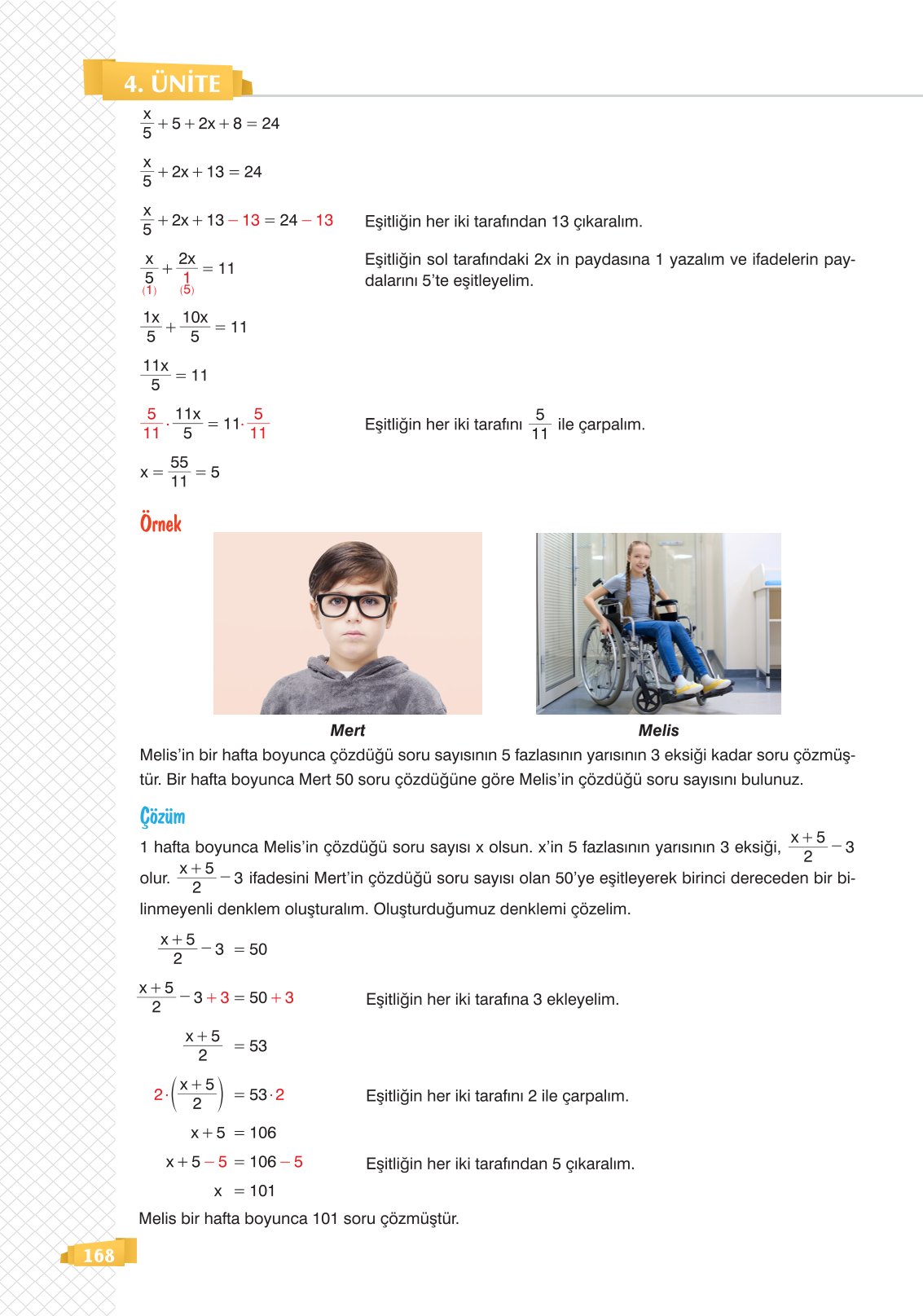 8. Sınıf Sonuç Yayınları Matematik Ders Kitabı Sayfa 168 Cevapları