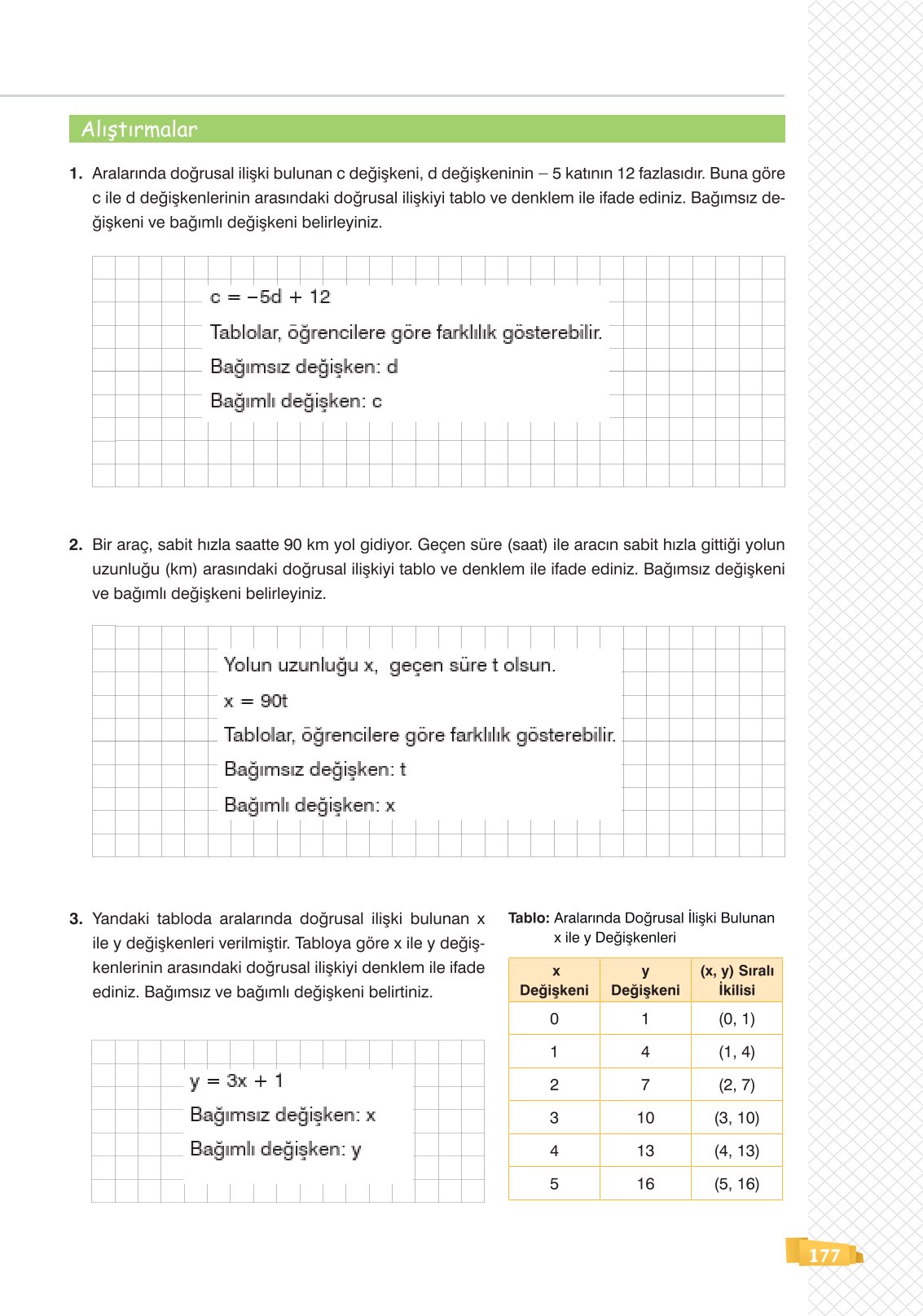 8. Sınıf Sonuç Yayınları Matematik Ders Kitabı Sayfa 177 Cevapları