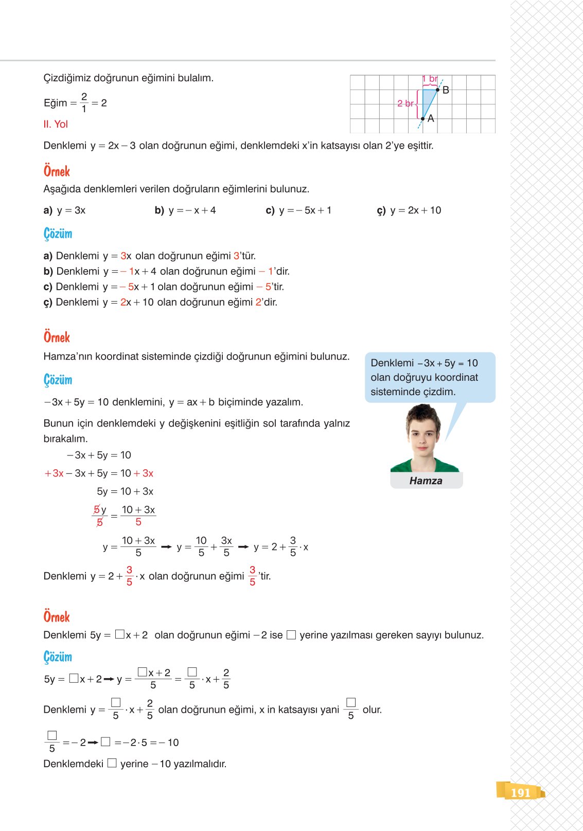 8. Sınıf Sonuç Yayınları Matematik Ders Kitabı Sayfa 191 Cevapları