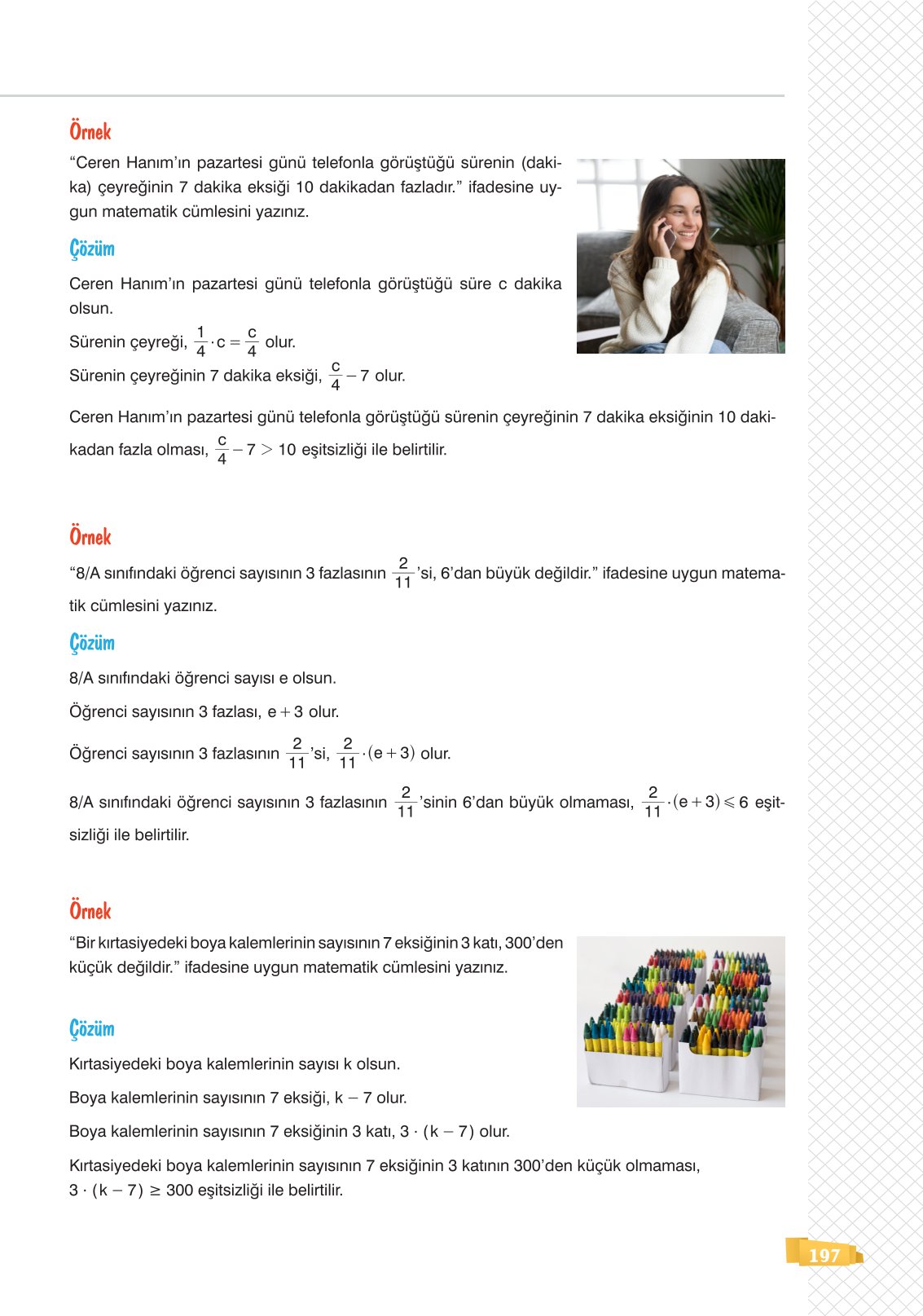 8. Sınıf Sonuç Yayınları Matematik Ders Kitabı Sayfa 197 Cevapları