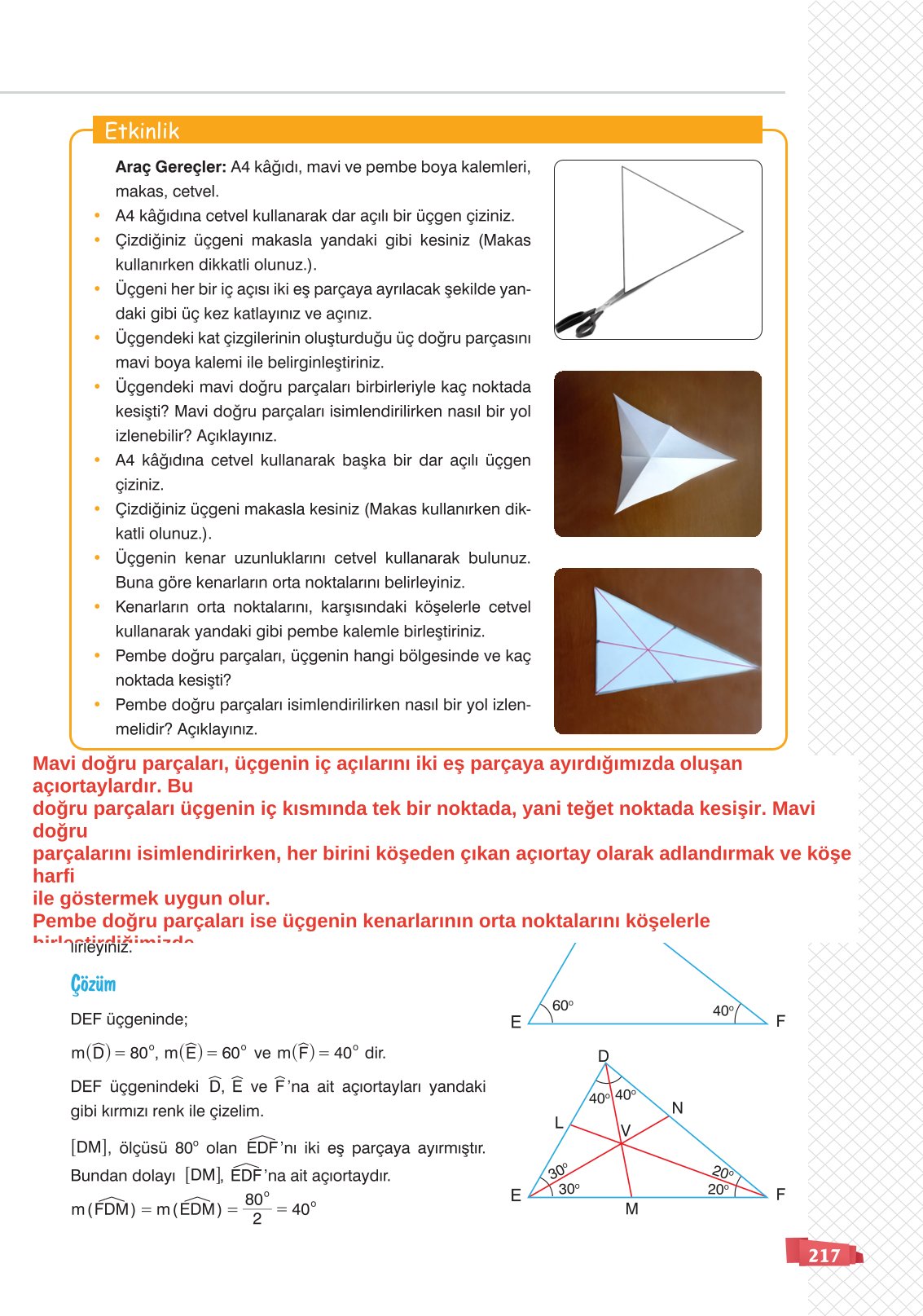 8. Sınıf Sonuç Yayınları Matematik Ders Kitabı Sayfa 217 Cevapları