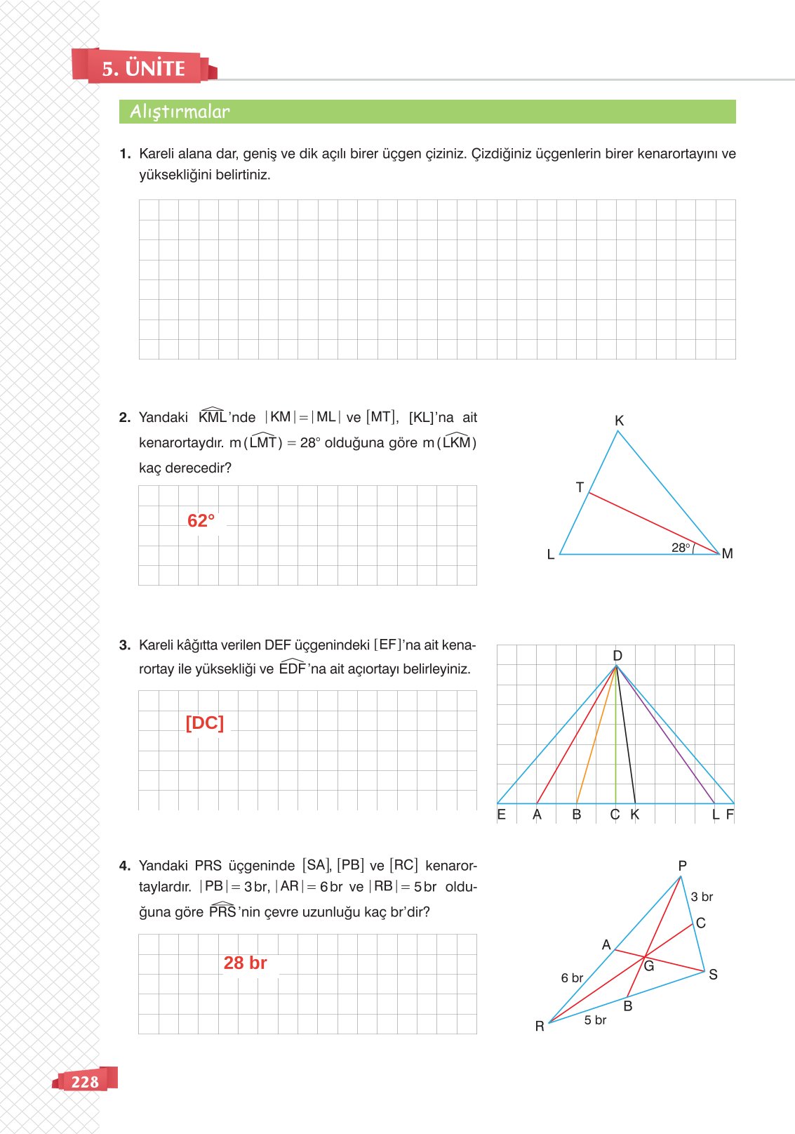 8. Sınıf Sonuç Yayınları Matematik Ders Kitabı Sayfa 228 Cevapları