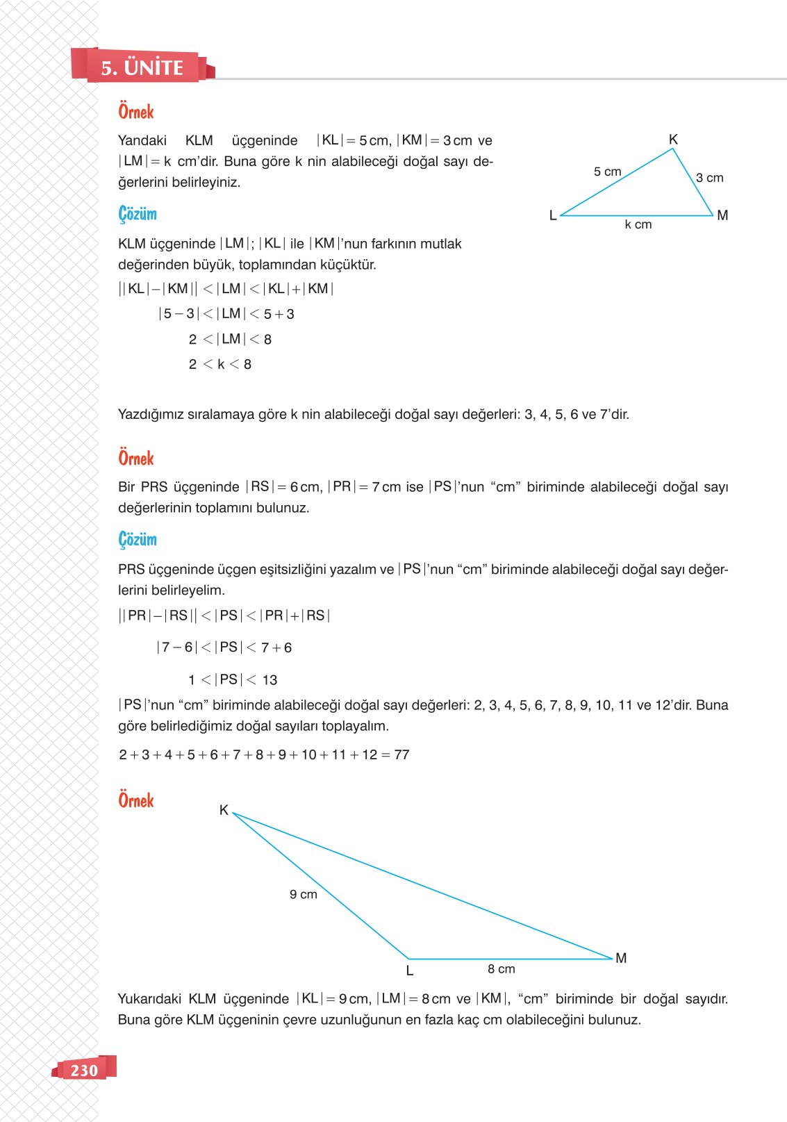 8. Sınıf Sonuç Yayınları Matematik Ders Kitabı Sayfa 230 Cevapları