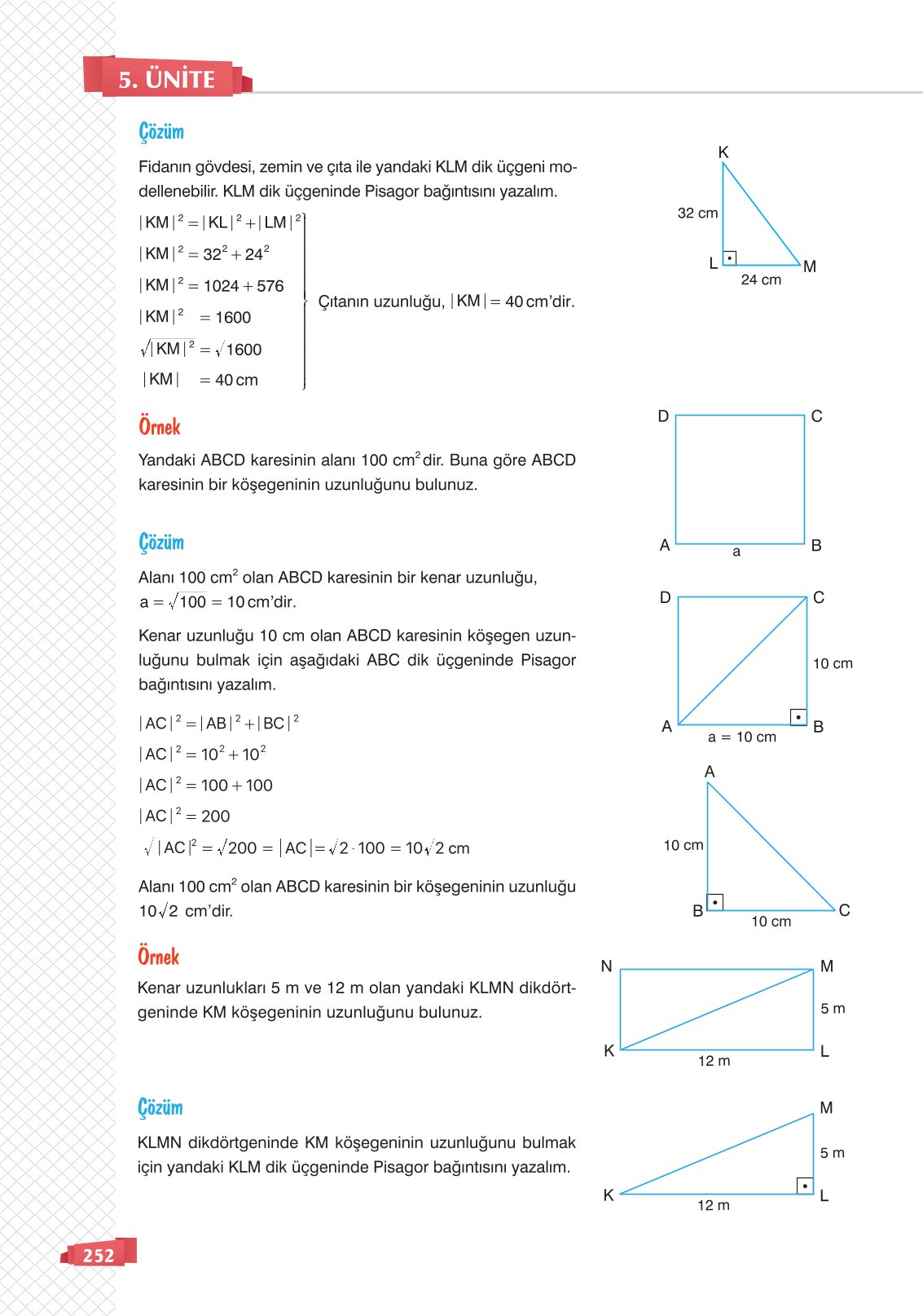 8. Sınıf Sonuç Yayınları Matematik Ders Kitabı Sayfa 252 Cevapları