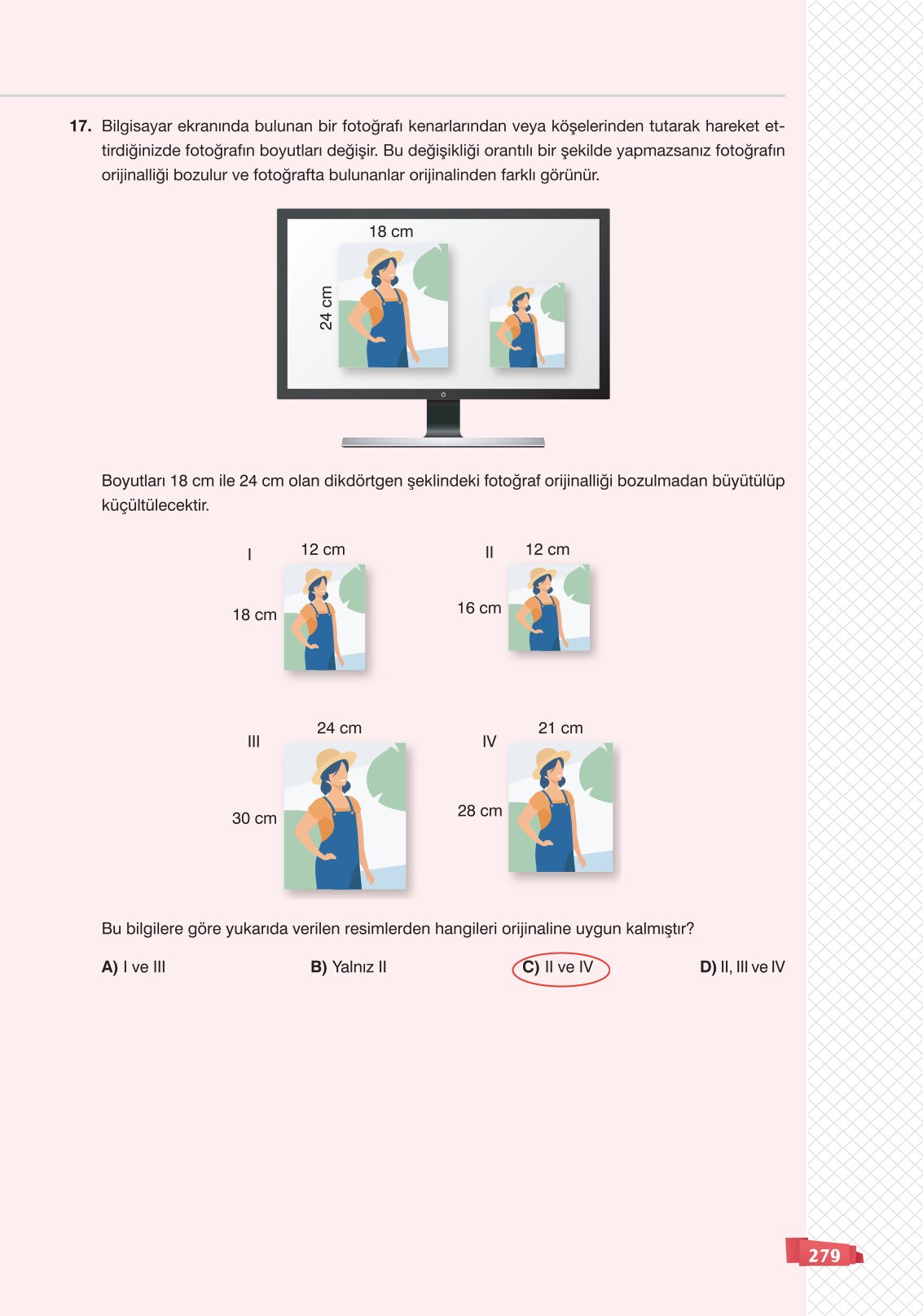 8. Sınıf Sonuç Yayınları Matematik Ders Kitabı Sayfa 279 Cevapları
