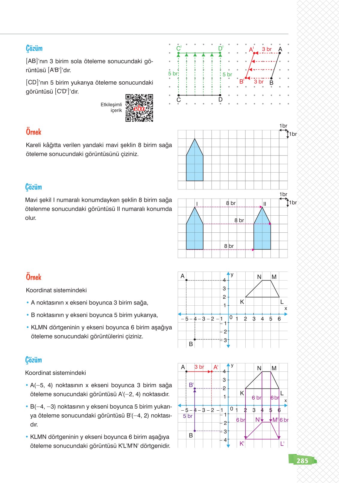 8. Sınıf Sonuç Yayınları Matematik Ders Kitabı Sayfa 285 Cevapları