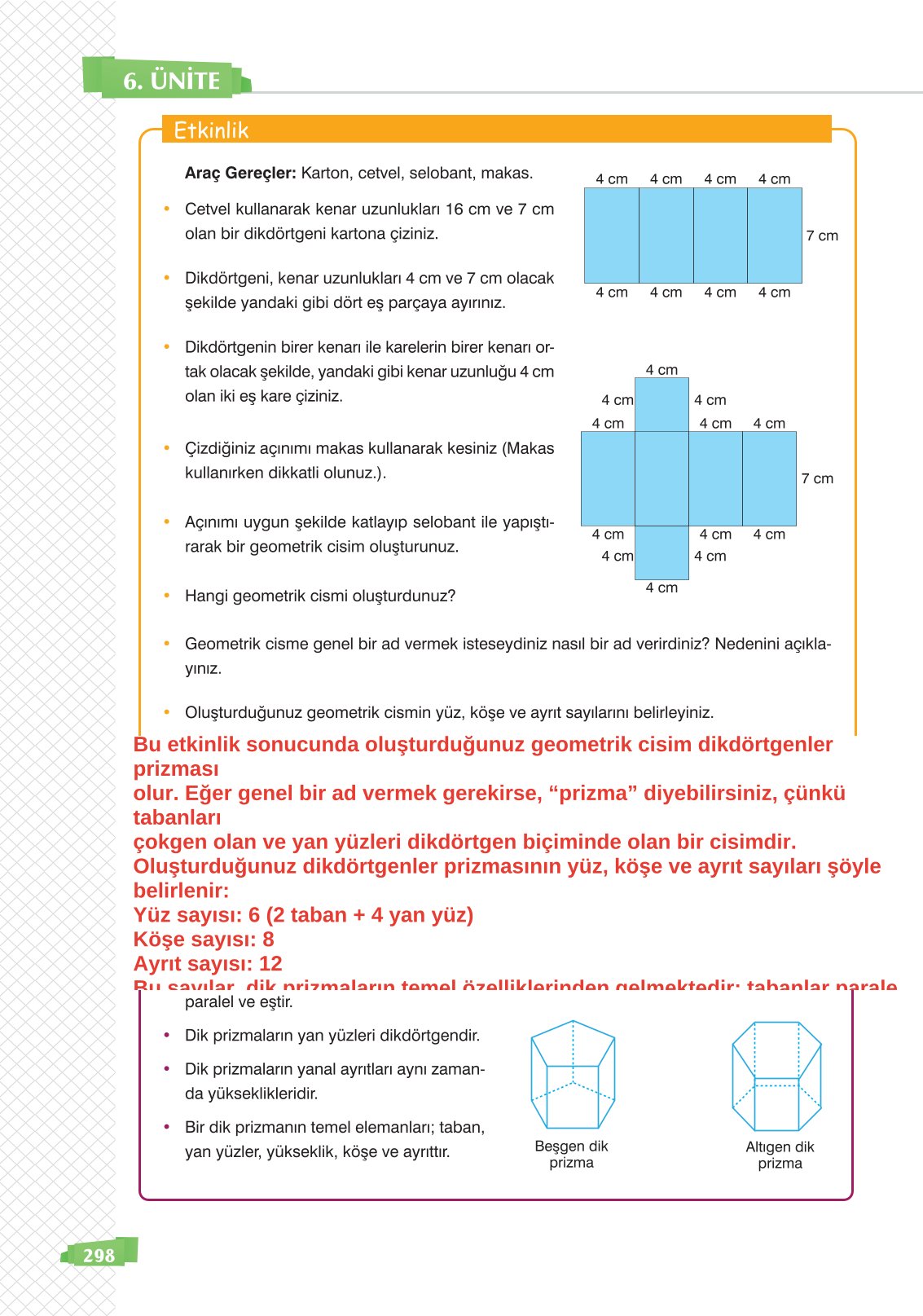 8. Sınıf Sonuç Yayınları Matematik Ders Kitabı Sayfa 298 Cevapları