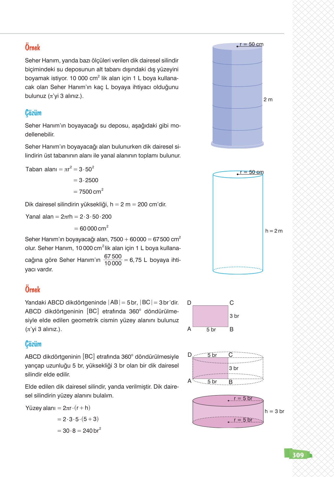 8. Sınıf Sonuç Yayınları Matematik Ders Kitabı Sayfa 309 Cevapları
