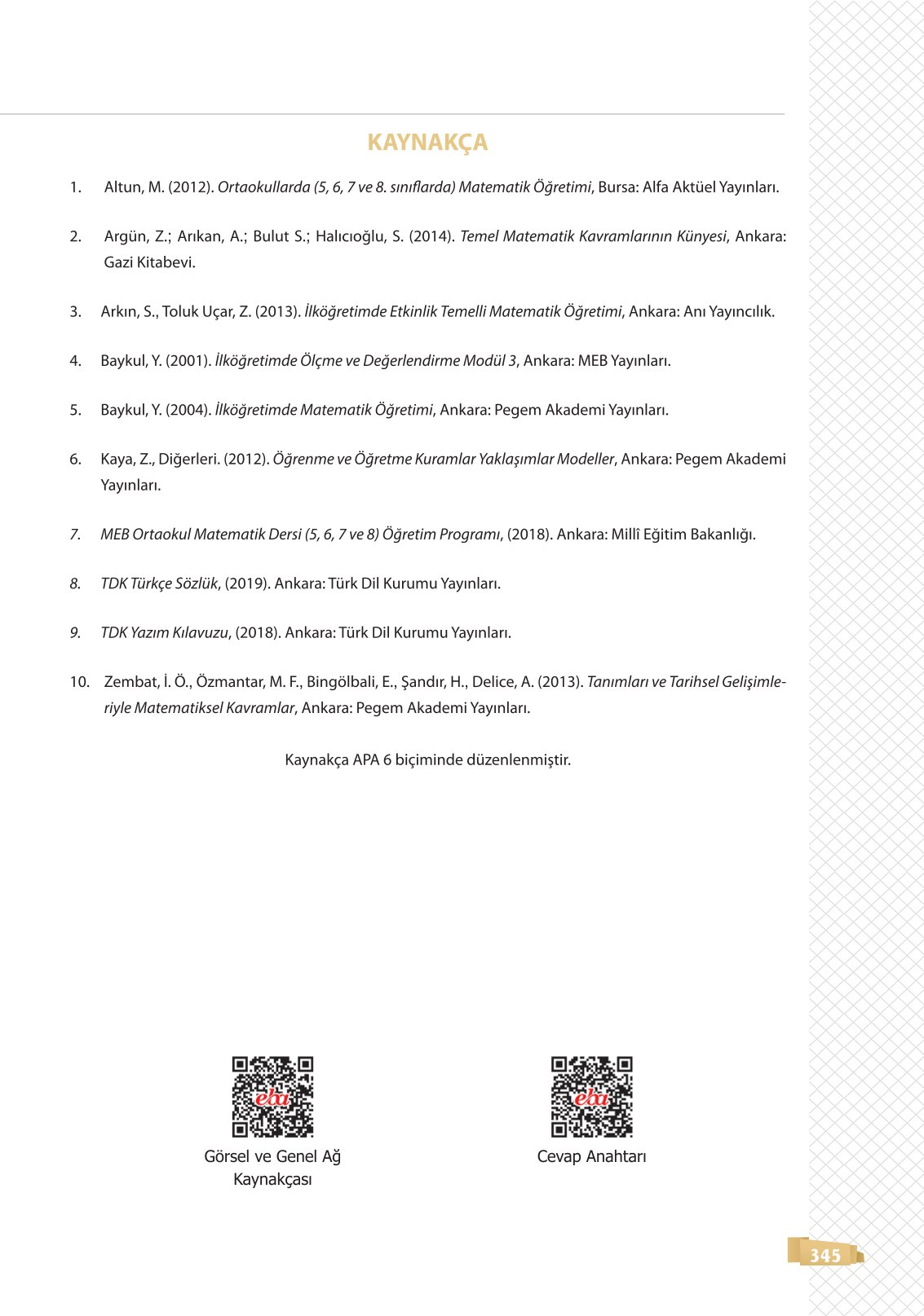 8. Sınıf Sonuç Yayınları Matematik Ders Kitabı Sayfa 345 Cevapları