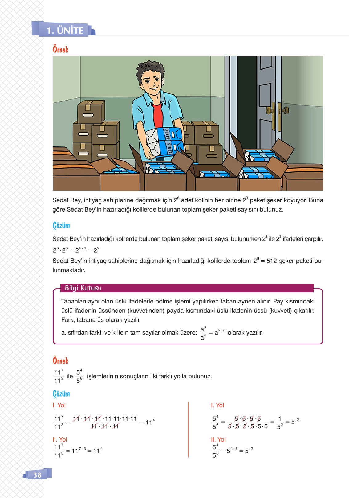 8. Sınıf Sonuç Yayınları Matematik Ders Kitabı Sayfa 38 Cevapları