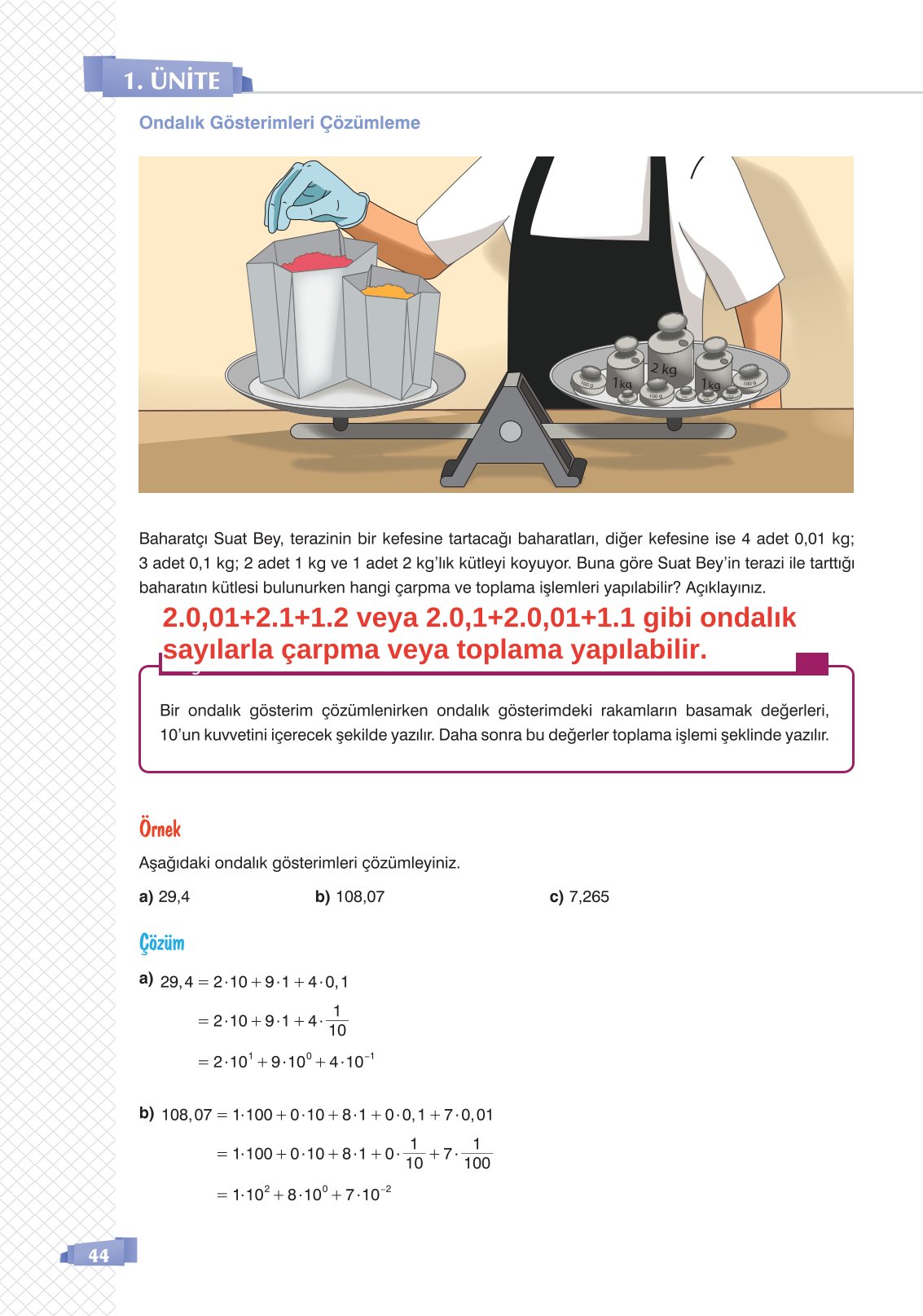 8. Sınıf Sonuç Yayınları Matematik Ders Kitabı Sayfa 44 Cevapları