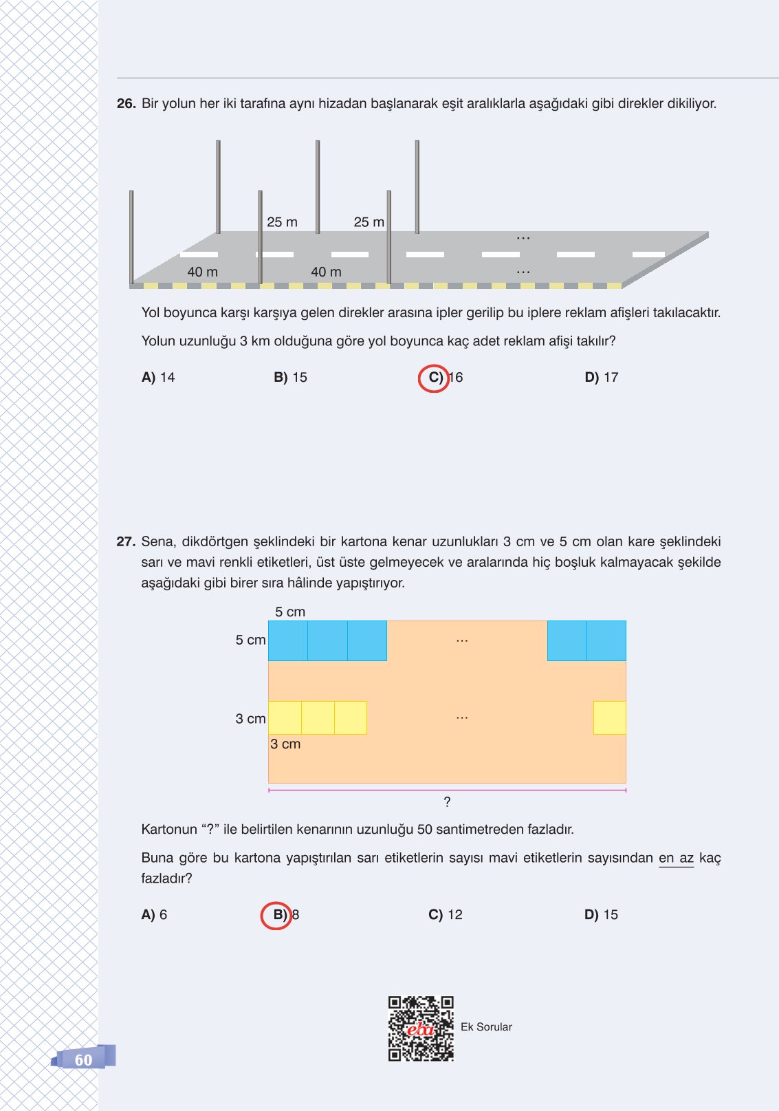 8. Sınıf Sonuç Yayınları Matematik Ders Kitabı Sayfa 60 Cevapları