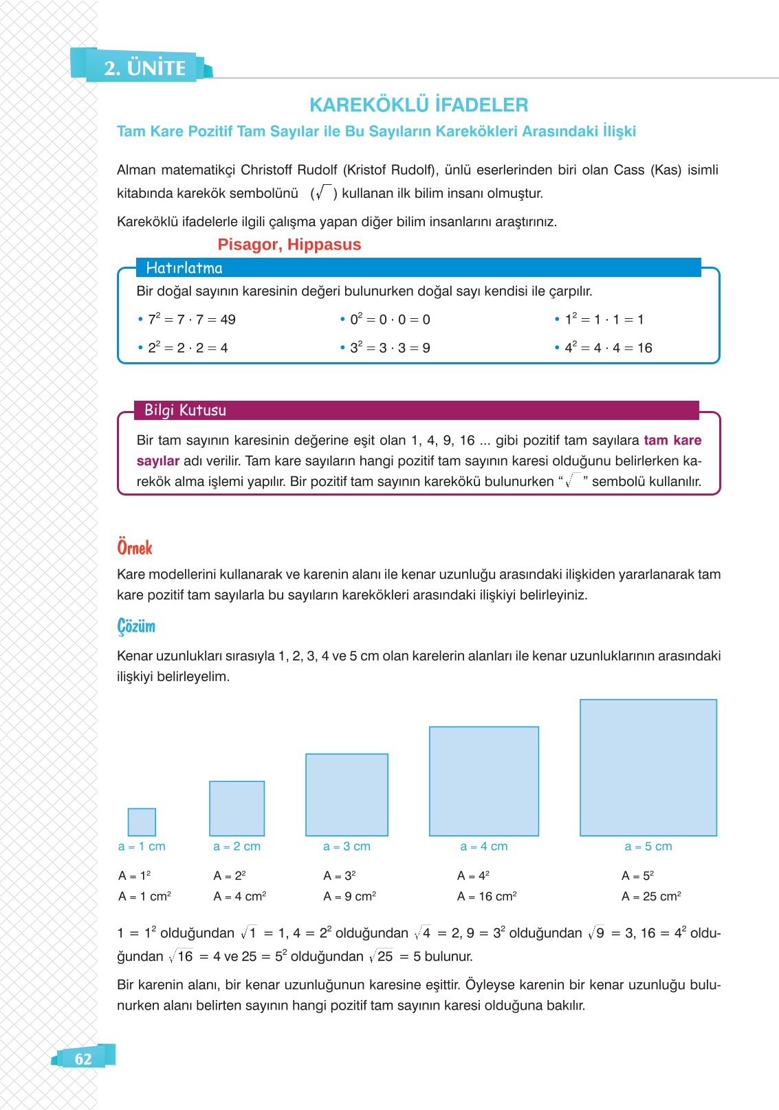 8. Sınıf Sonuç Yayınları Matematik Ders Kitabı Sayfa 62 Cevapları