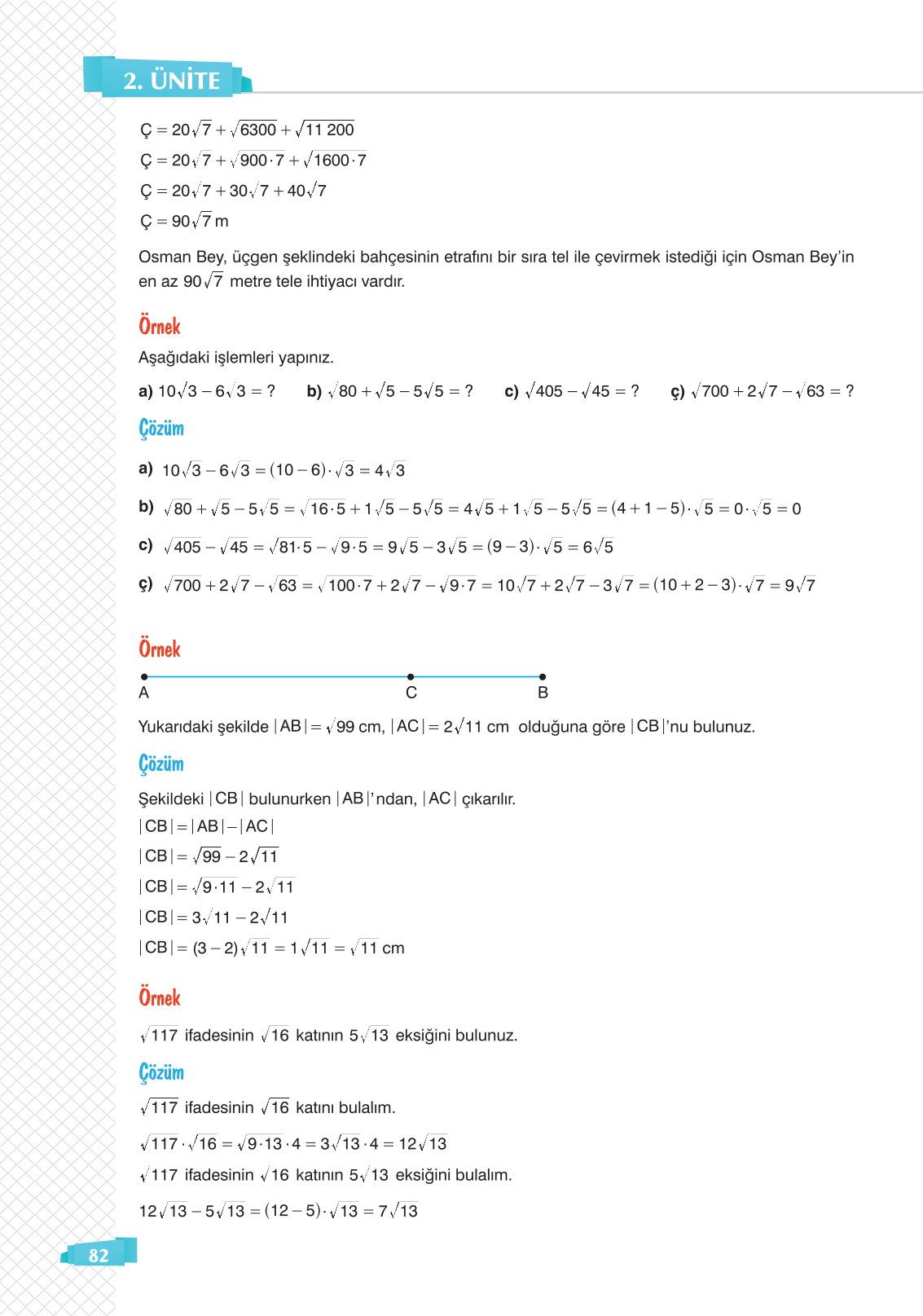 8. Sınıf Sonuç Yayınları Matematik Ders Kitabı Sayfa 82 Cevapları