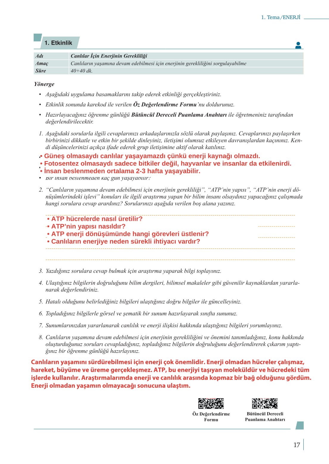 10. Sınıf Meb Yayınları Biyoloji Ders Kitabı Sayfa 17 Cevapları 10. Sınıf Meb Yayınları Biyoloji Ders Kitabı Sayfa 17 Cevapları