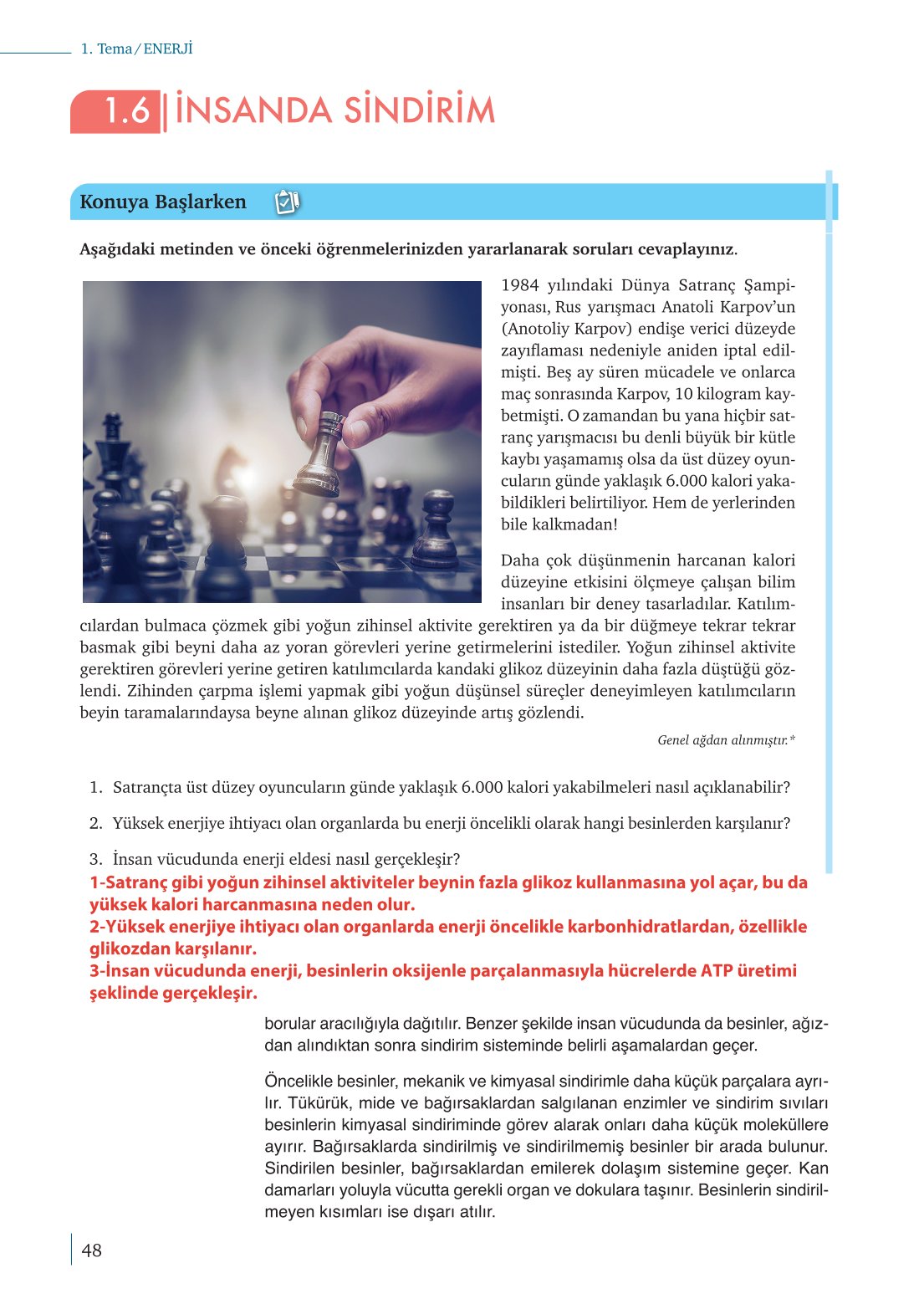 10. Sınıf Meb Yayınları Biyoloji Ders Kitabı Sayfa 48 Cevapları