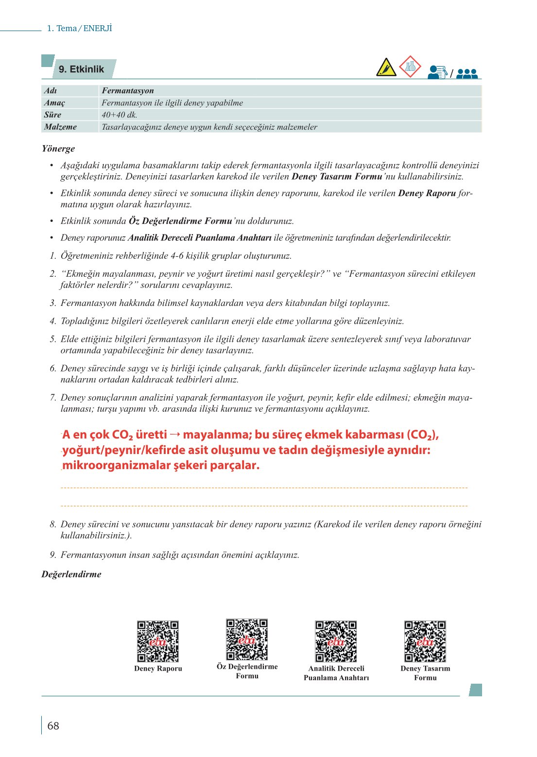 10. Sınıf Meb Yayınları Biyoloji Ders Kitabı Sayfa 68 Cevapları 10. Sınıf Meb Yayınları Biyoloji Ders Kitabı Sayfa 68 Cevapları