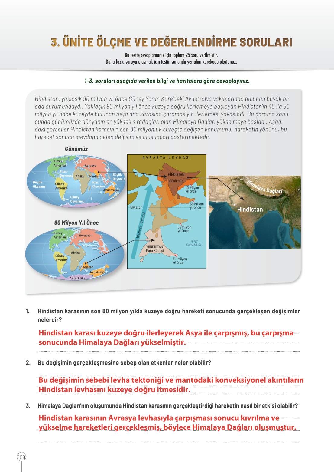 10. Sınıf Meb Yayınları Coğrafya Ders Kitabı Sayfa 108 Cevapları 10. Sınıf Meb Yayınları Coğrafya Ders Kitabı Sayfa 108 Cevapları