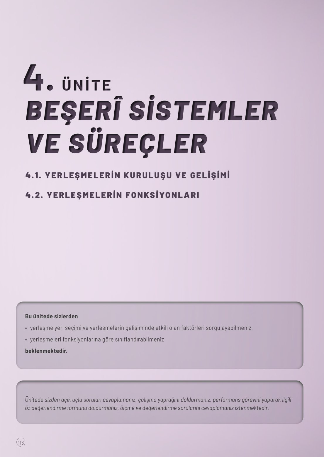 10. Sınıf Meb Yayınları Coğrafya Ders Kitabı Sayfa 118 Cevapları