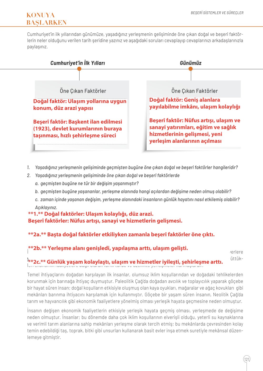10. Sınıf Meb Yayınları Coğrafya Ders Kitabı Sayfa 121 Cevapları 10. Sınıf Meb Yayınları Coğrafya Ders Kitabı Sayfa 121 Cevapları