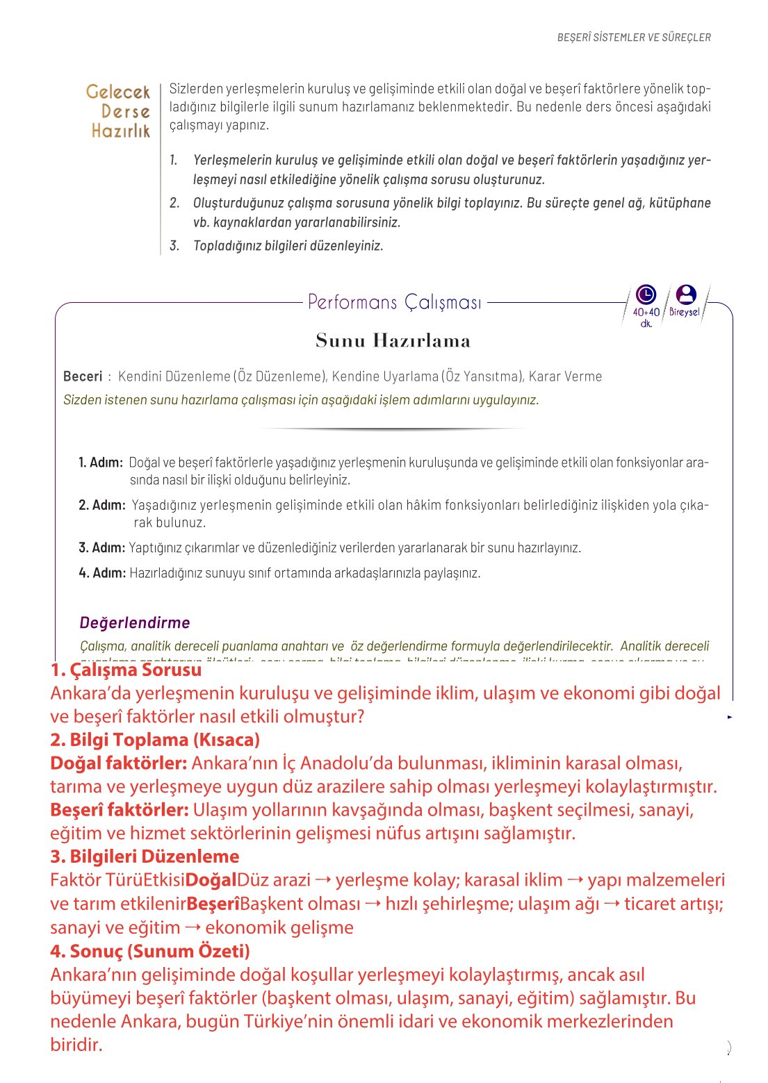 10. Sınıf Meb Yayınları Coğrafya Ders Kitabı Sayfa 135 Cevapları 10. Sınıf Meb Yayınları Coğrafya Ders Kitabı Sayfa 135 Cevapları
