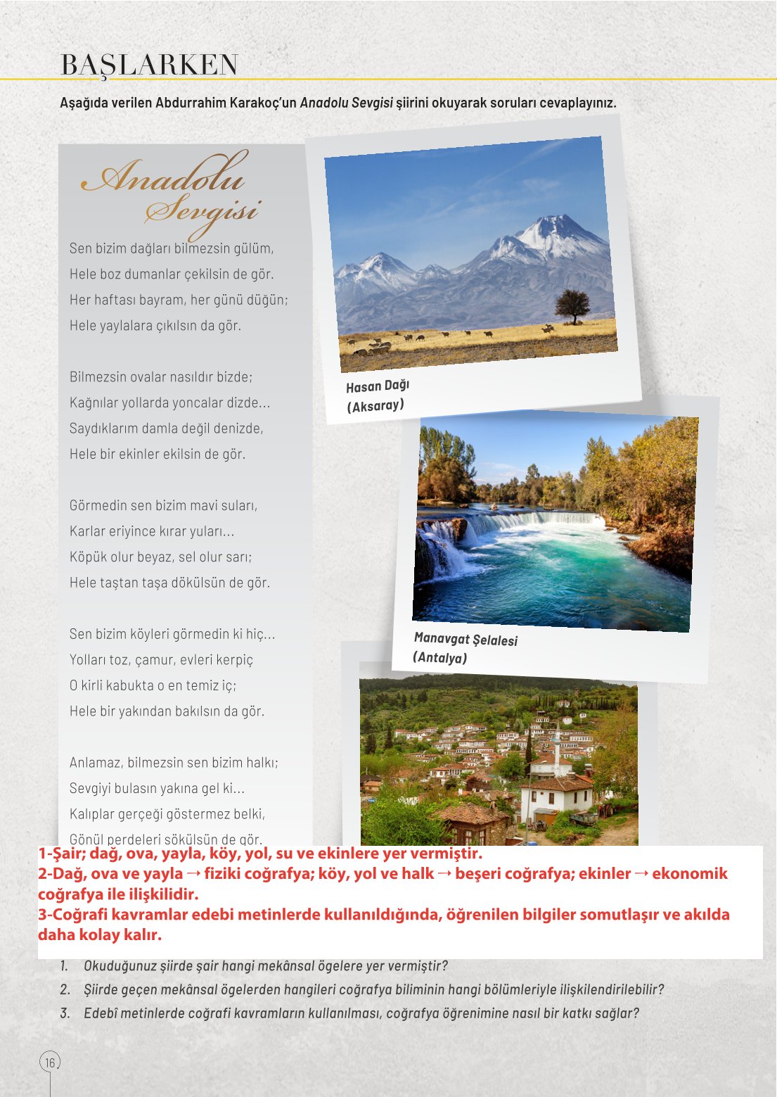 10. Sınıf Meb Yayınları Coğrafya Ders Kitabı Sayfa 16 Cevapları 10. Sınıf Meb Yayınları Coğrafya Ders Kitabı Sayfa 16 Cevapları