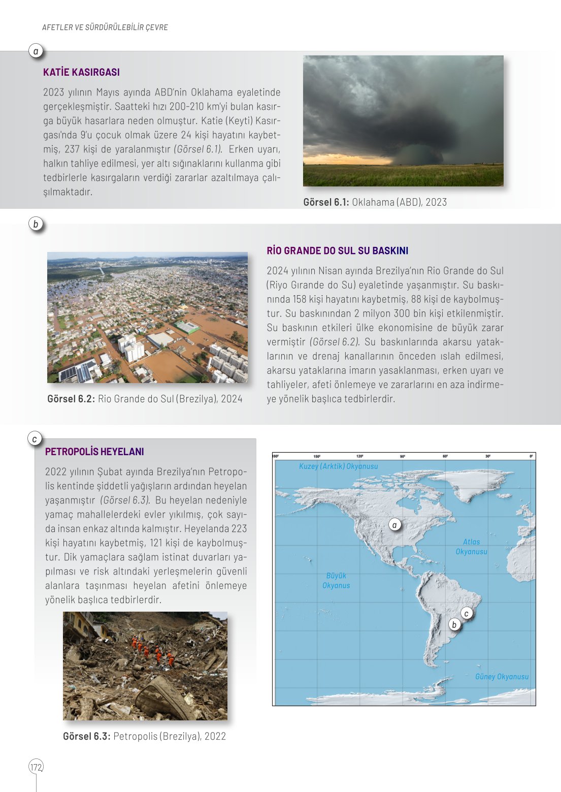 10. Sınıf Meb Yayınları Coğrafya Ders Kitabı Sayfa 172 Cevapları 10. Sınıf Meb Yayınları Coğrafya Ders Kitabı Sayfa 172 Cevapları